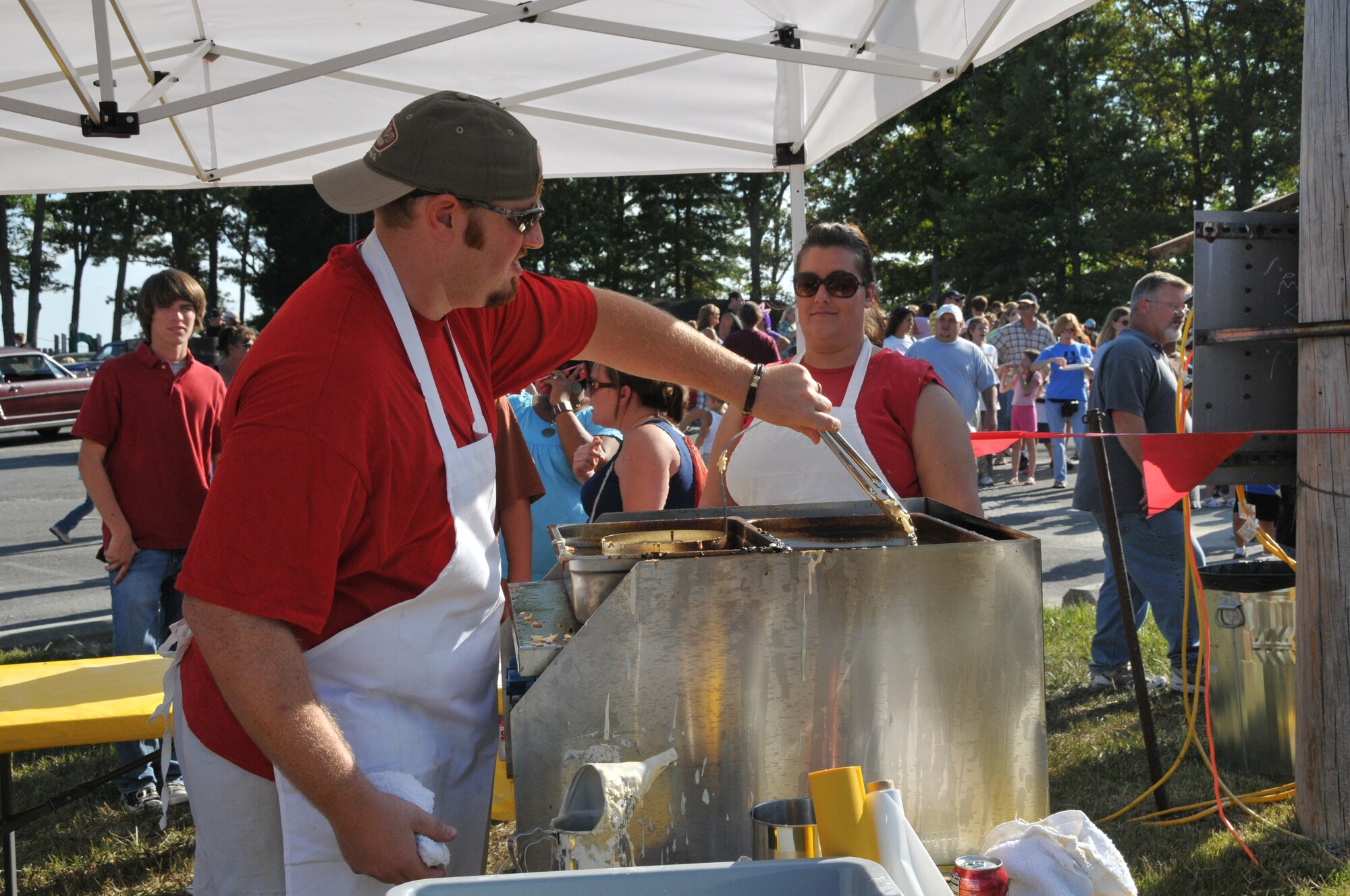 Cotton candy, funnel cakes, sno-cones and popcorn were just some of the treats on-hand for Birthday Bash attendees. (Photo by David Housch)