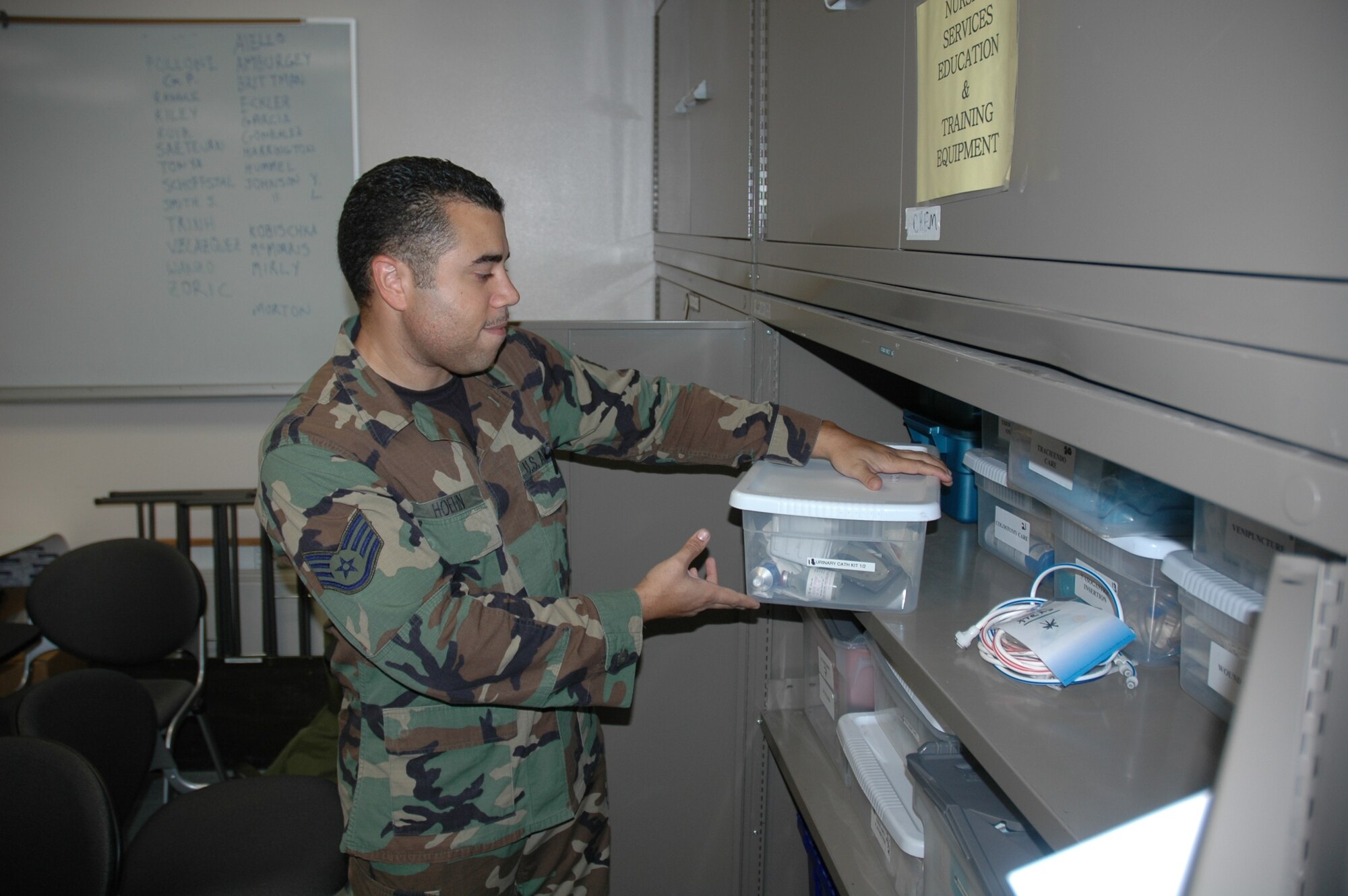 Staff Sgt. Joe Hoehn, 944th Medical Squadron surgical technologist, is this week's 944th Fighter Wing Spotlight. (U.S. Air Force photo/Staff Sgt. Louis Vega)
