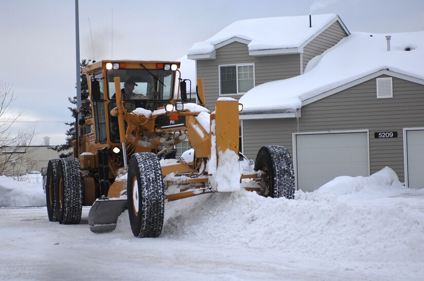 Snow removal procedures for the Alaskan winter season > Joint Base