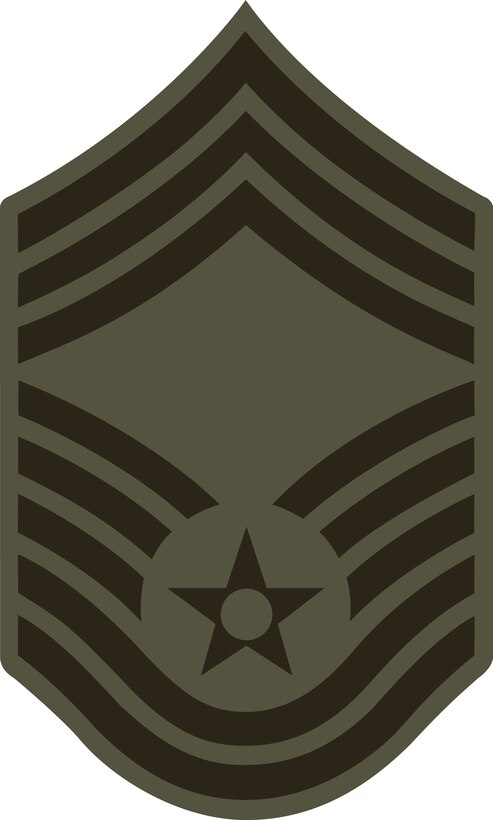 Chief Master Sergeant, E-9 (ABU color). This graphic is provided by Defense Media Activity-San Antonio and is 5x8.3 inches @ 300 ppi.