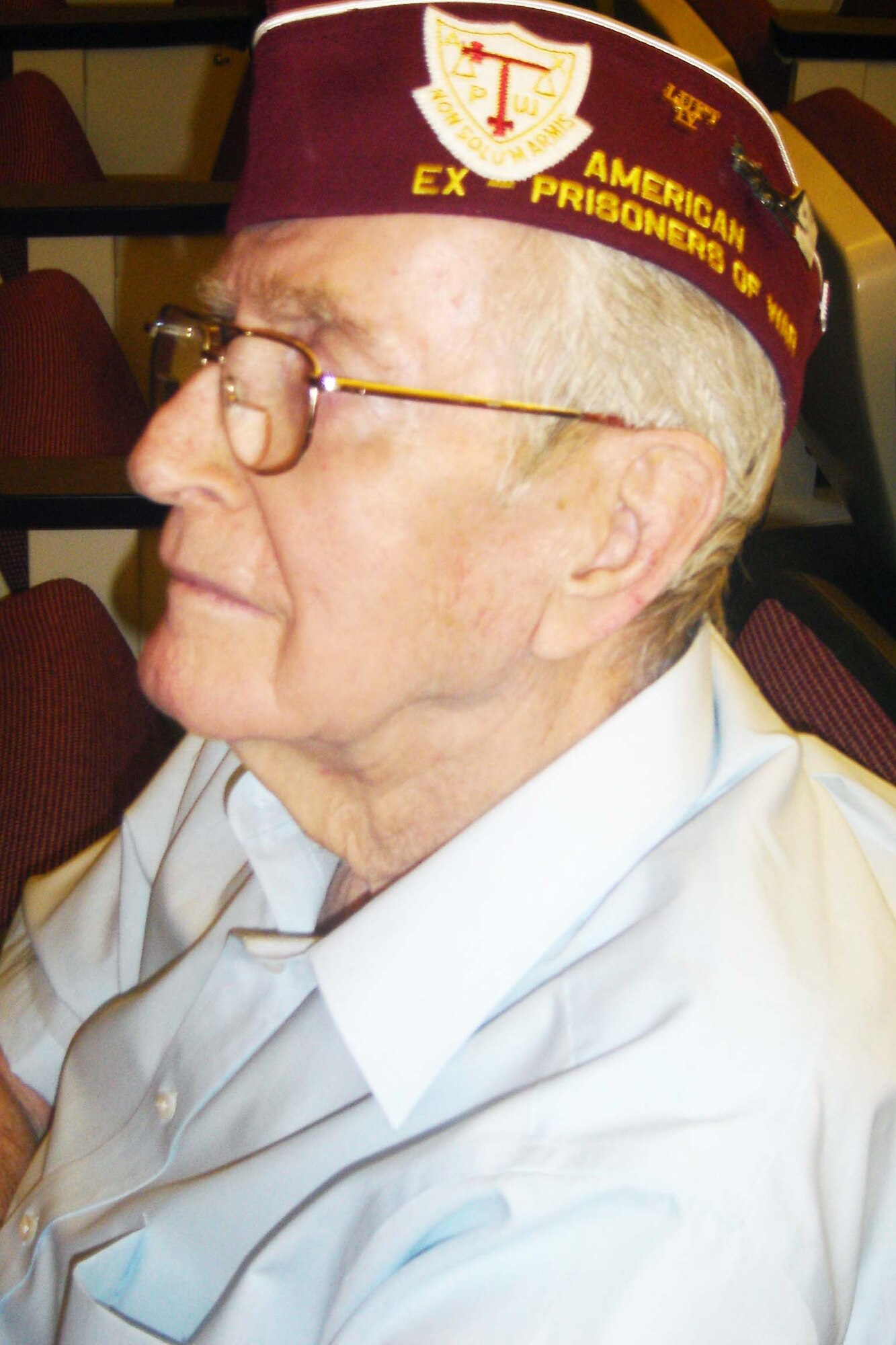 William Nipper was one of three former POWs from WWII who attended March ARB’s  ceremony. (U,S, Air Force photo by Will Alexander, 452 AMW)