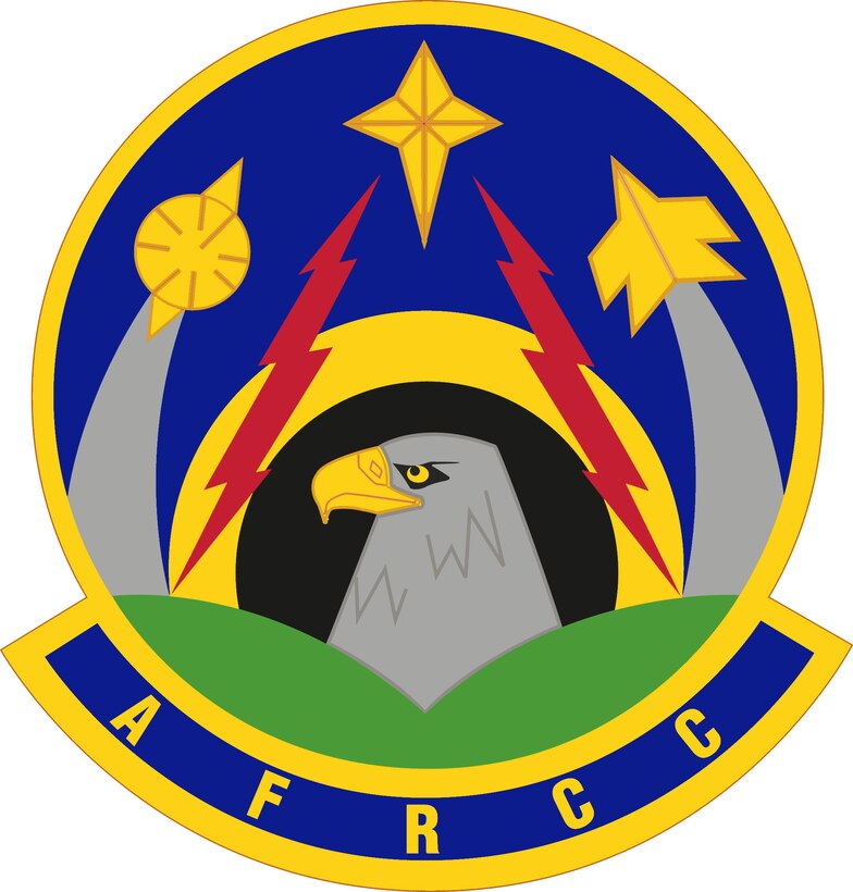 Air Force Rescue Coordination Center (color).  Image provided by the Air Force Historical Research Agency. In accordance with Chapter 3 of AFI 84-105, commercial reproduction of this emblem is NOT permitted without the permission of the proponent organizational/unit commander. Vector image created from a raster image by Andy Yacenda of the Defense Media Activity. Image is 7x7 inches @ 300 ppi
