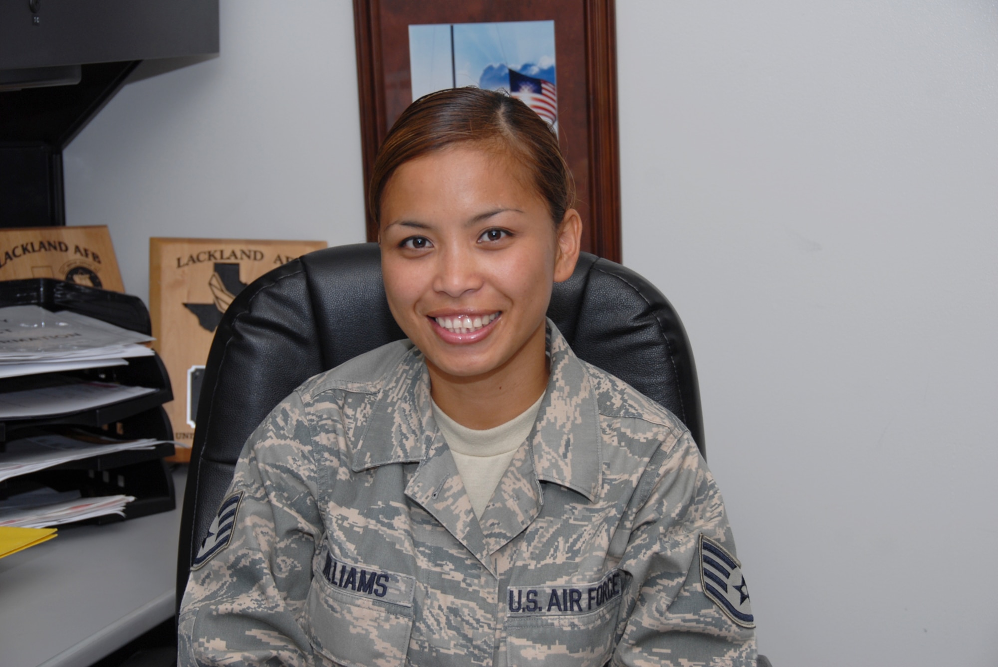 MISAWA AIR BASE, Japan -- Staff Sgt. Charissa Williams, 35th Force Support Squadron NCO in charge of customer support, is the 35th Mission Support Group's spotlight Airman. (U.S. Air Force photo by Senior Airman Laura McFarlane)