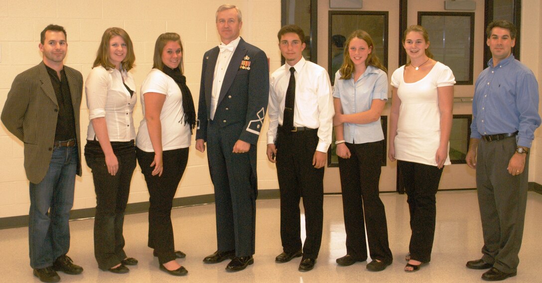 Beacon student with Col Lang