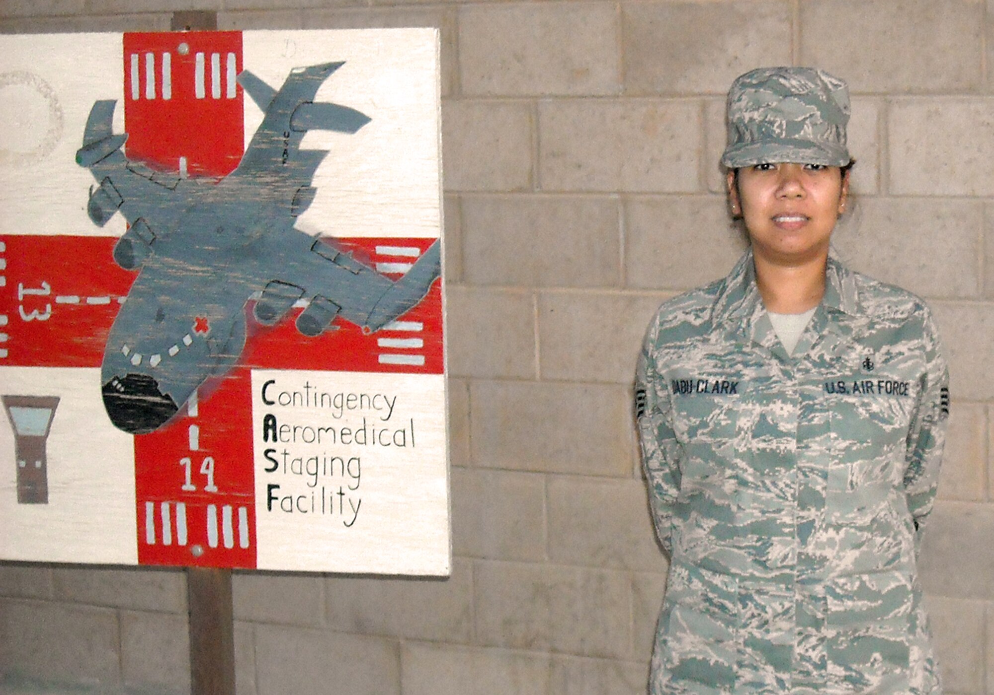 SOUTHWEST ASIA -- Staff Sgt. Manuela DabuClark (U.S. Air Force courtesy photo)
