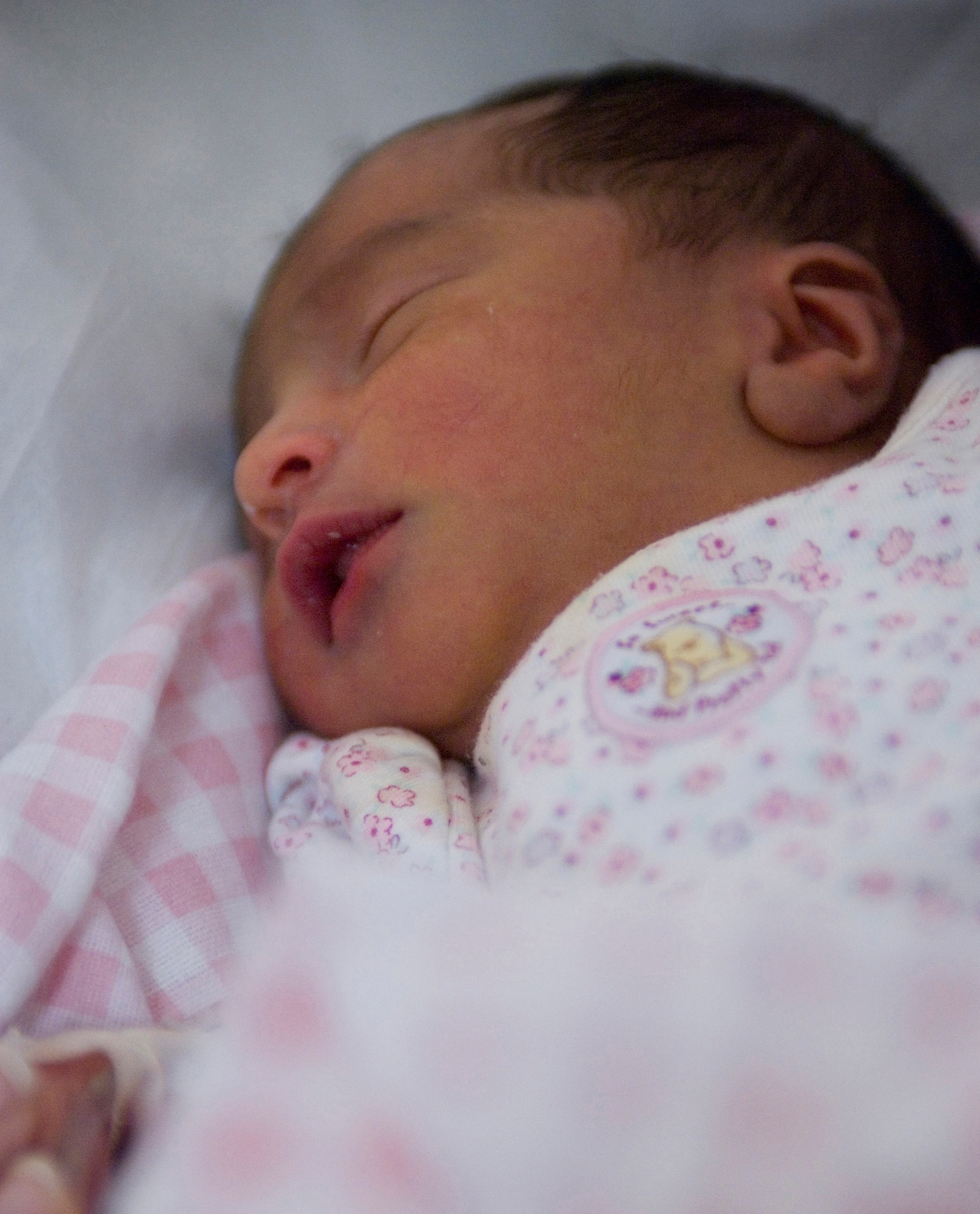 Zahra is the first Afghan baby born at the Craig Joint Theater Hospital, on Bagram Air Field, Afghanistan. She was born just after 5 a.m. Oct. 4, by a cesarean section. (U.S. Air Force photo by Staff Sgt. Rachel Martinez)