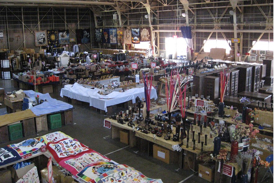 MISAWA AIR BASE, Japan -- Overhead view of the Far East Bazaar March 29, 2008. (U.S. Air Force courtesy photo) 