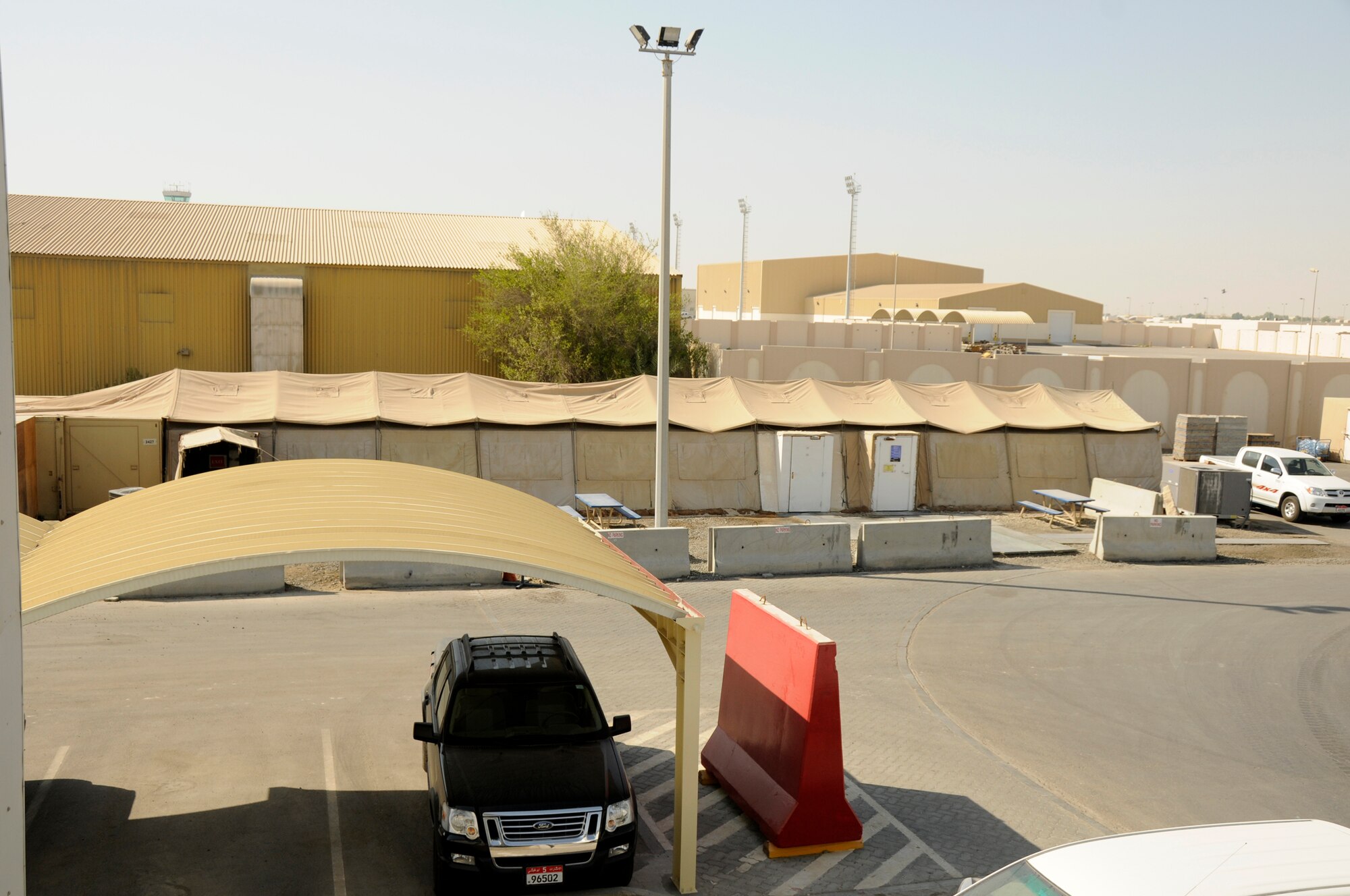 SOUTHWEST ASIA -- Roy's Diner is isolated by hardened facilties here Sept. 24. Roy's was named after the boyfriend of the first noncommissioned officer in charge of the facility in 2004. (U.S. Air Force photo/Tech. Sgt. Christopher A. Campbell)(released)