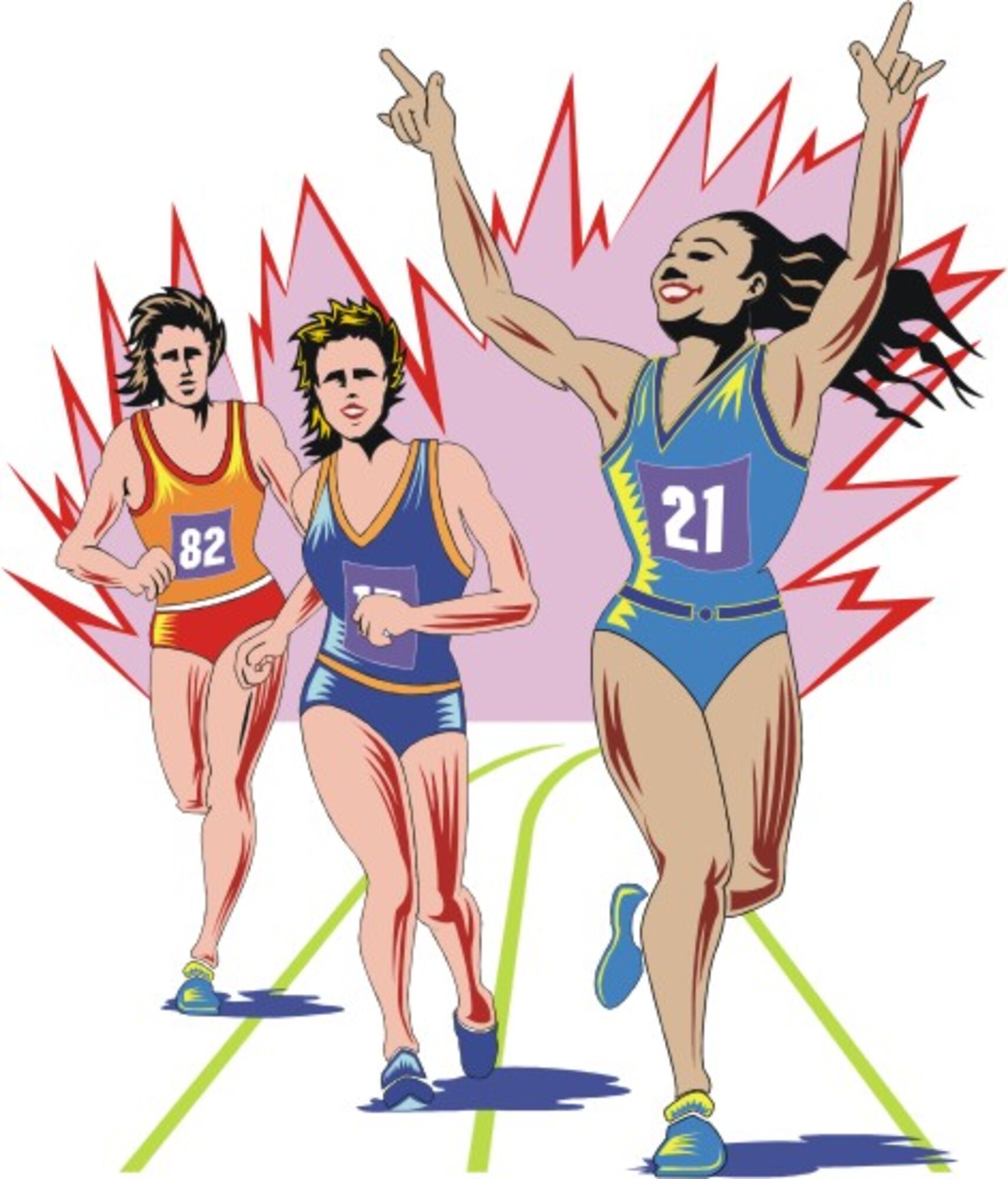 Running for fitness.