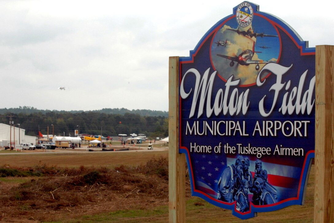 Moton Field, which in the 1940s was the only primary flight training facility for the first African American pilot candidates in the Army Air Corps who became the Tuskegee Airmen, was designated as The Tuskegee Airmen National Historic Site, Oct. 11, 2008, As part of the opening ceremonies in Tuskegee, Ala., the ashes of two deceased members of the Tuskegee Airmen were sprinkled on the airfield.