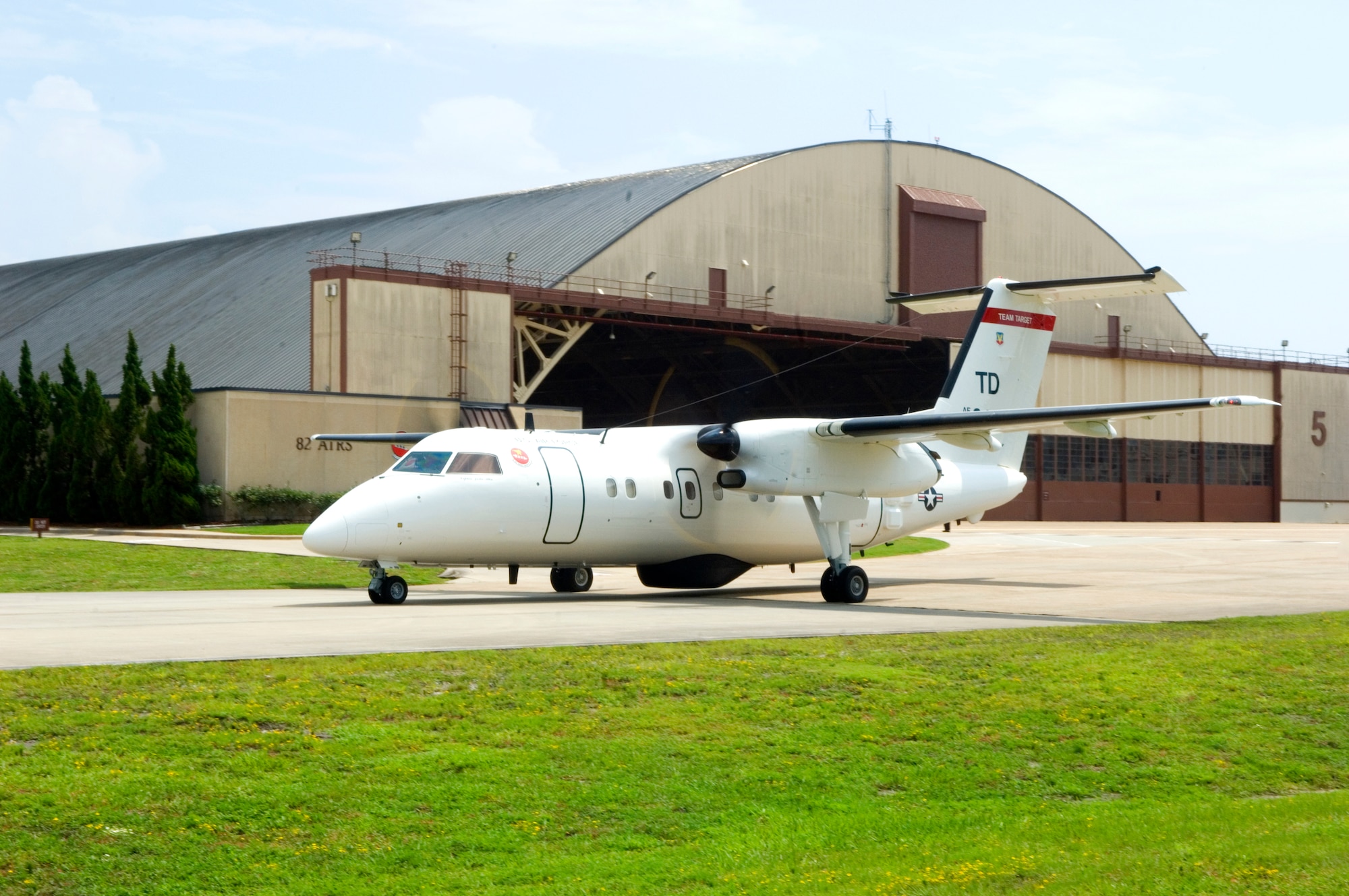 An E-9A taxies for takeoff Aug. 26 at Tyndall Air Force Base, Fla. The E-9A provides support to the air-to-air weapons system evaluations as a surveillance platform during training exercises that evaluates the total air-to-air capabilities of the Air Force's fighter aircraft. (U.S. Air Force photo/Staff Sgt. Bennie J. Davis III)