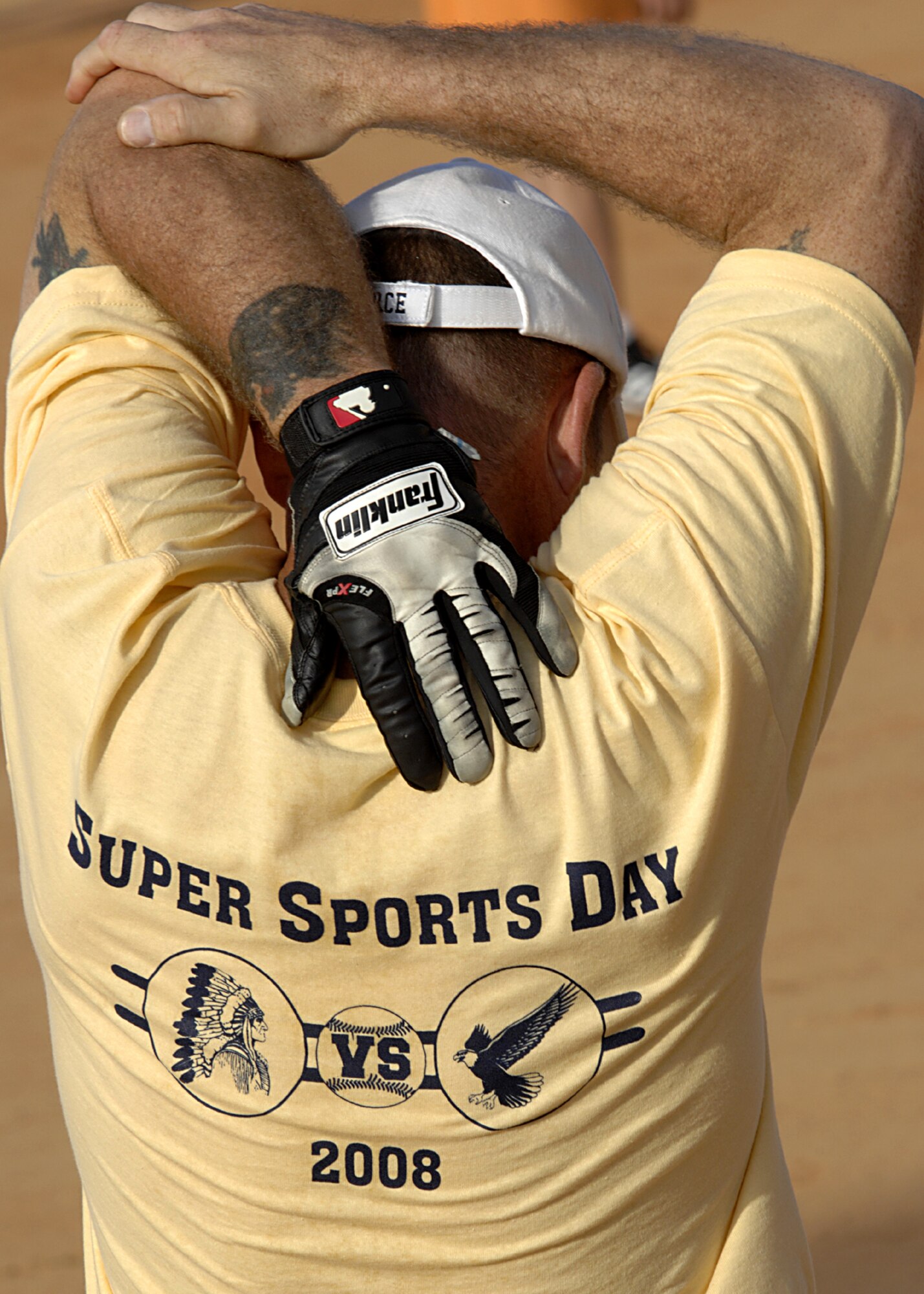 MOODY AIR FORCE BASE, Ga. -- During Super Sports Day, Colonels and Chiefs representing different Moody organizations came together to face off in a one pitch softball game Oct. 17 here. Super Sports Day provided Airmen and families a chance to relax and come together to compete in sporting events. (U.S. Air Force Photo by Senior Airman Javier Cruz)