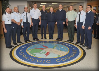 Gen. Kevin P. Chilton and Command Chief Thomas S. Narofsky recognized U.S. Strategic Commands October promotees on October 20th, 2008.<br>The promotees for October were:<br>Col. Stephen Davis, Col. John Shaw, Lt. Col. Luciano Amutan, Army Lt. Col. Joseph Cruse, Lt. Col. Michelle Edwards, Lt. Col. Baron Greenhouse, Lt. Col. Timothy Hess, Lt. Col. Jerry Huffman Jr, Maj. Bud Clouse, Maj. Steven Harris, Maj. Chadwick Pfortmiller, Tech. Sgt. Ryan Herbst, Army Staff Sgt. Felix Avelland.