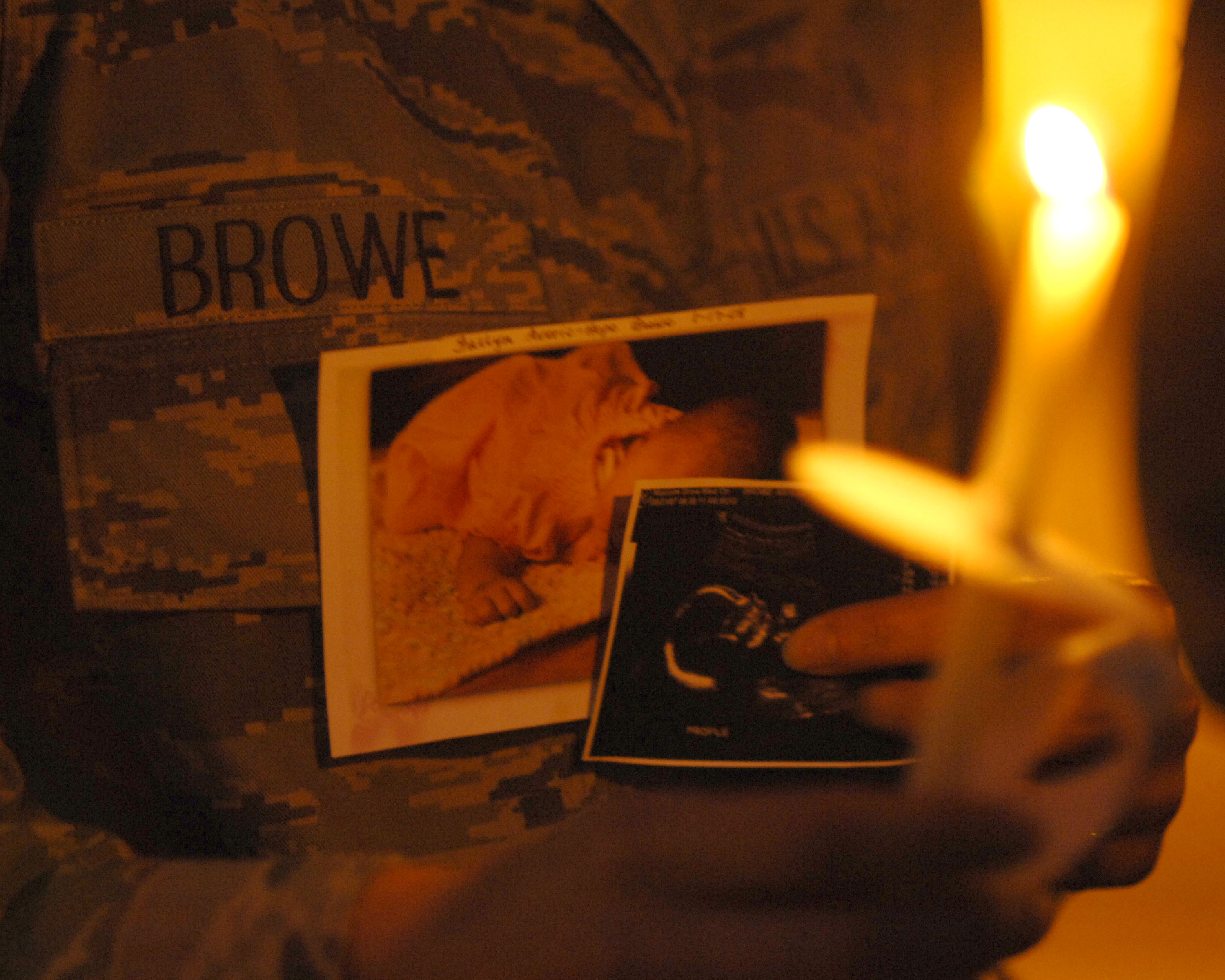 candlelight vigil event supporting women who have experienced pregnancy and infant loss"
