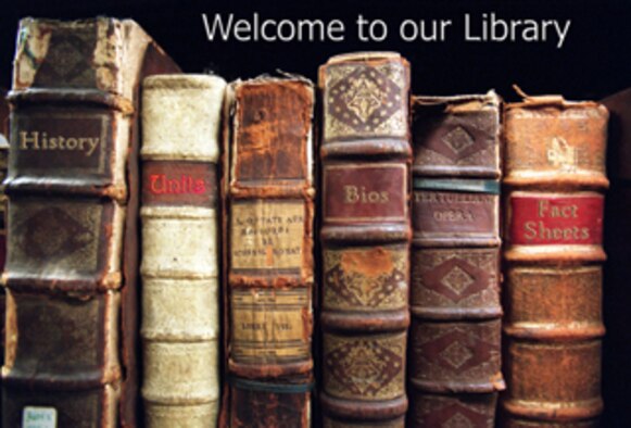 Library Web page teaser. (U.S. Air Force graphic/Stephen Collier)