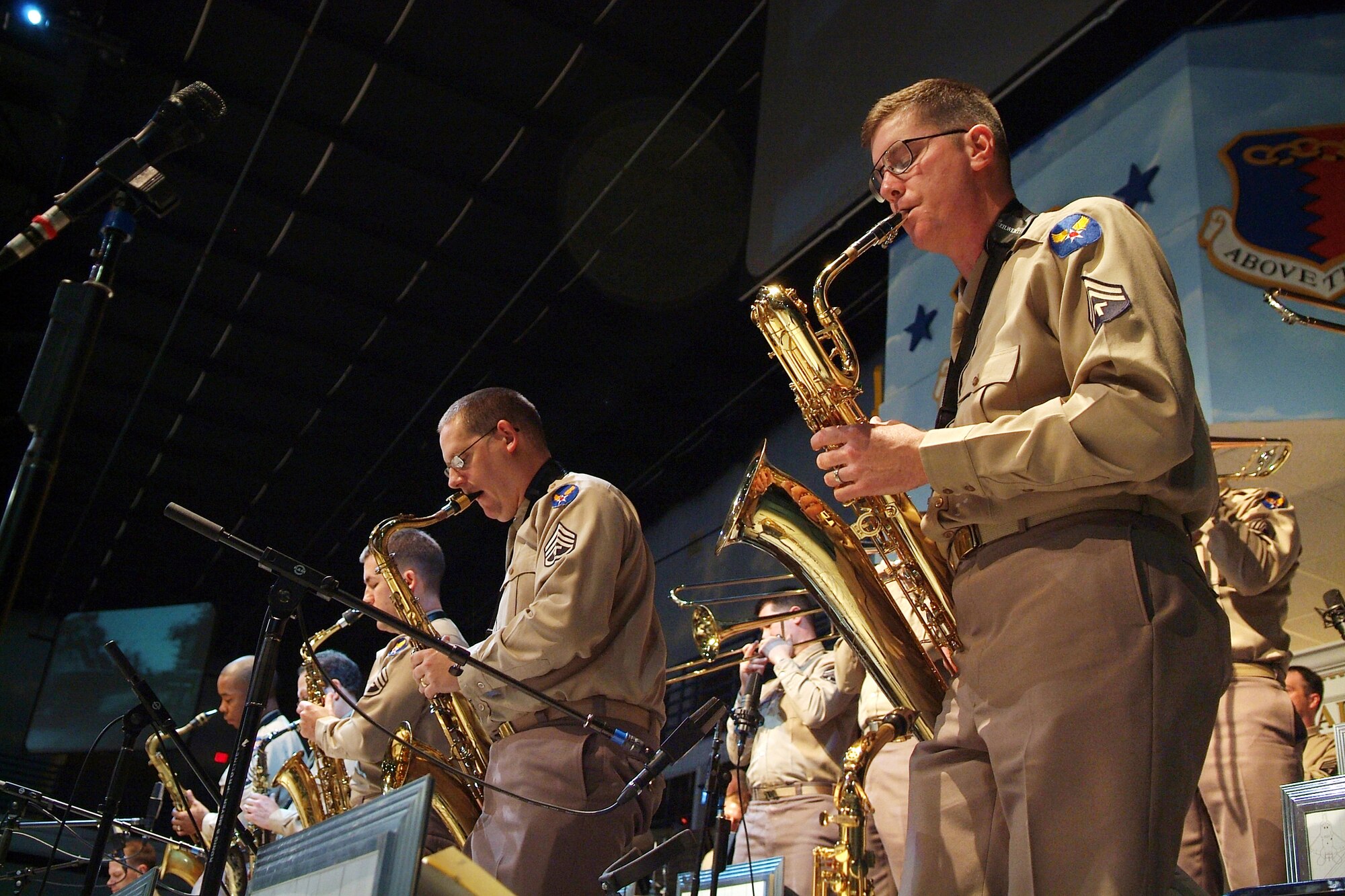 The Airmen of Note, a U.S. Air Force Band ensemble, played WWII period music during the Black Tie dinner Oct. 17. U. S. Air Force photo by Tommie Horton