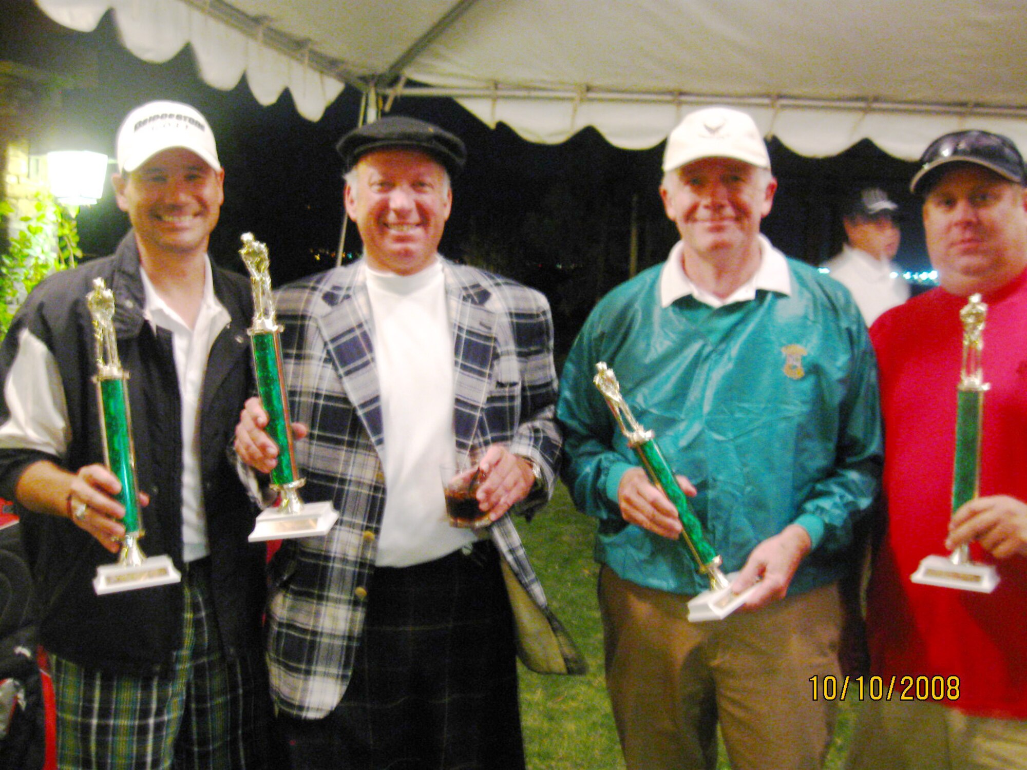 1ST PLACE: (From left) Keith Ward, Joe Hite, Rex Hinesly, and Dave Golden. (U.S. Air Force photo)