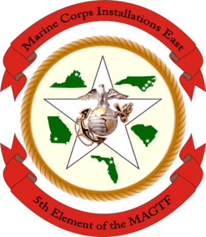 Marine Corps Installations East Logo with transparent background.