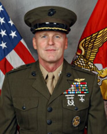 Photograph of the Commanding General for Marine Corps Installations East, Major General Carl B. Jensen