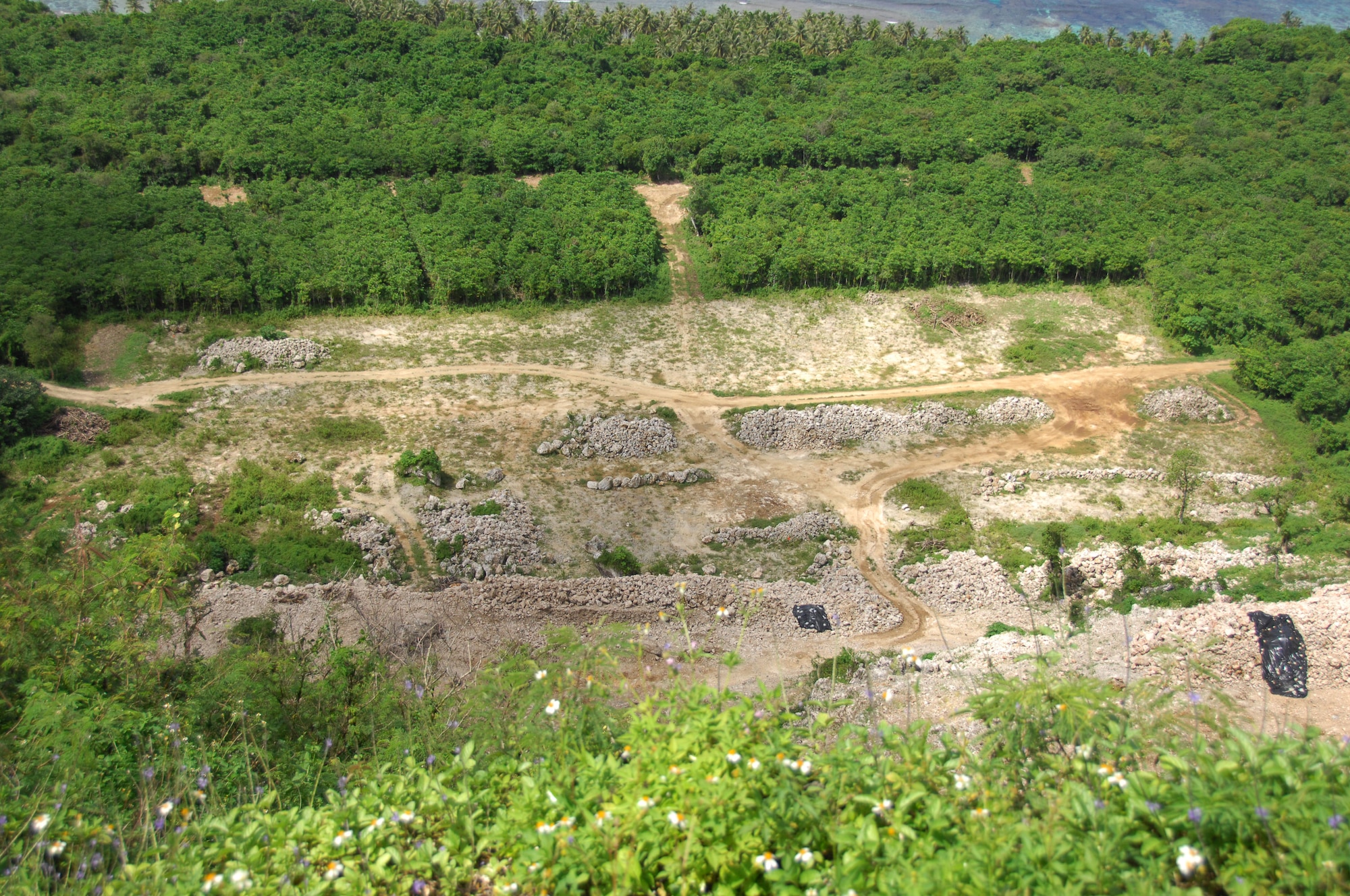 ANDERSEN AIR FORCE BASE, Guam - Through the efforts of the 36th Civil Engineer Squadron's environmental flight and Shaw Environmental, Inc., Urunao's Site 1 is 100 complete as of Oct. 28. The first phase of the restoration project began in September 2006. (U.S. Air Force photo by Senior Airman Shane Dunaway)