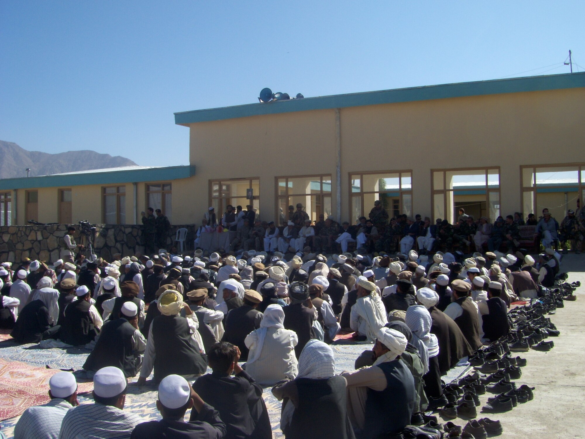 The governor of Kapisa hosted approximately 250 elders from Kapisa to discuss concerns and focus on conflict resolution during the Peace Jirga held at the Tagab District Center Oct. 26.