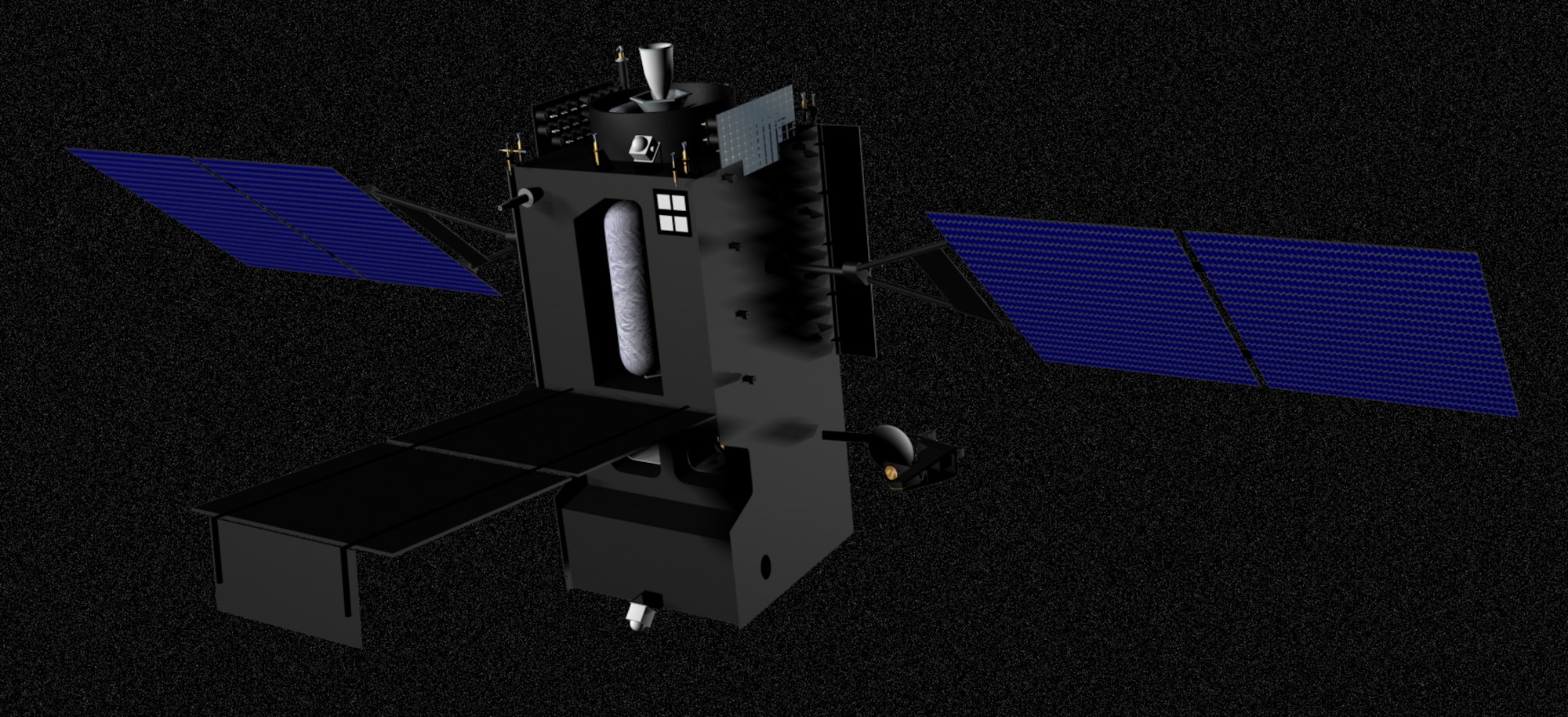 SBIRS High features a mix of four geosynchronous earth orbit (GEO) satellites, two highly elliptical earth orbit (HEO) payloads, and associated ground hardware and software. SBIRS High will have both improved sensor flexibility and sensitivity. Sensors will cover short-wave infrared like its predecessor, expanded mid-wave infrared and see-to-the-ground bands allowing it to perform a broader set of missions as compared to DSP.