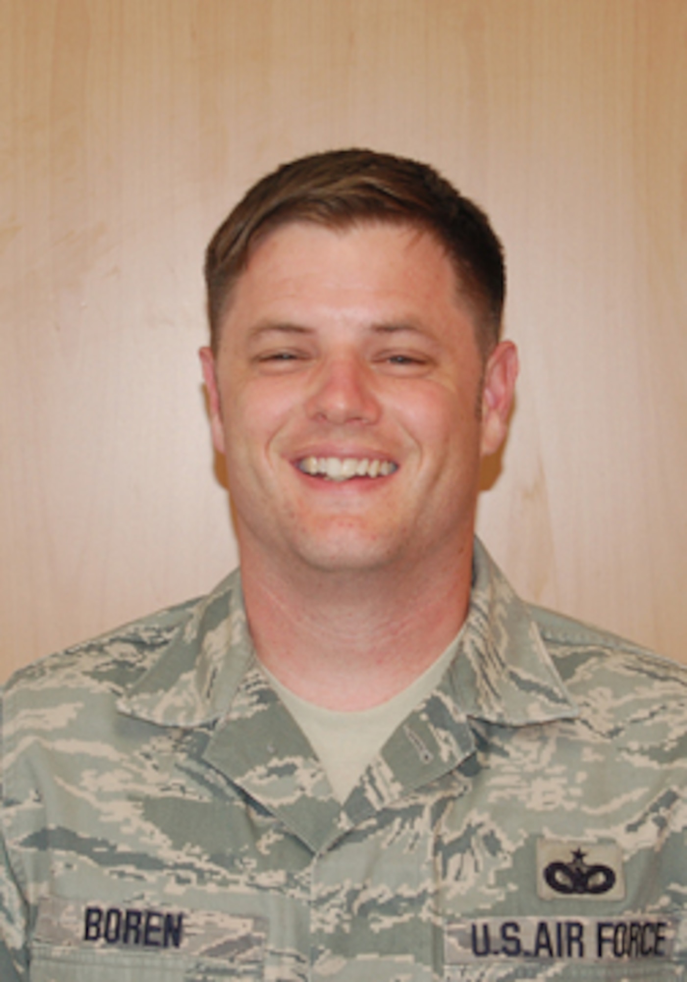 SPANGDAHLEM AIR BASE, Germany – Tech. Sgt. Todd J. Boren, 52nd Fighter Wing anti terrorism officer, has been named the 52nd Fighter Wing's Top Saber Performer for the week of Aug 22-28. (U.S. Air Force Photo by Stafff Sgt. Kristin Ruleau)