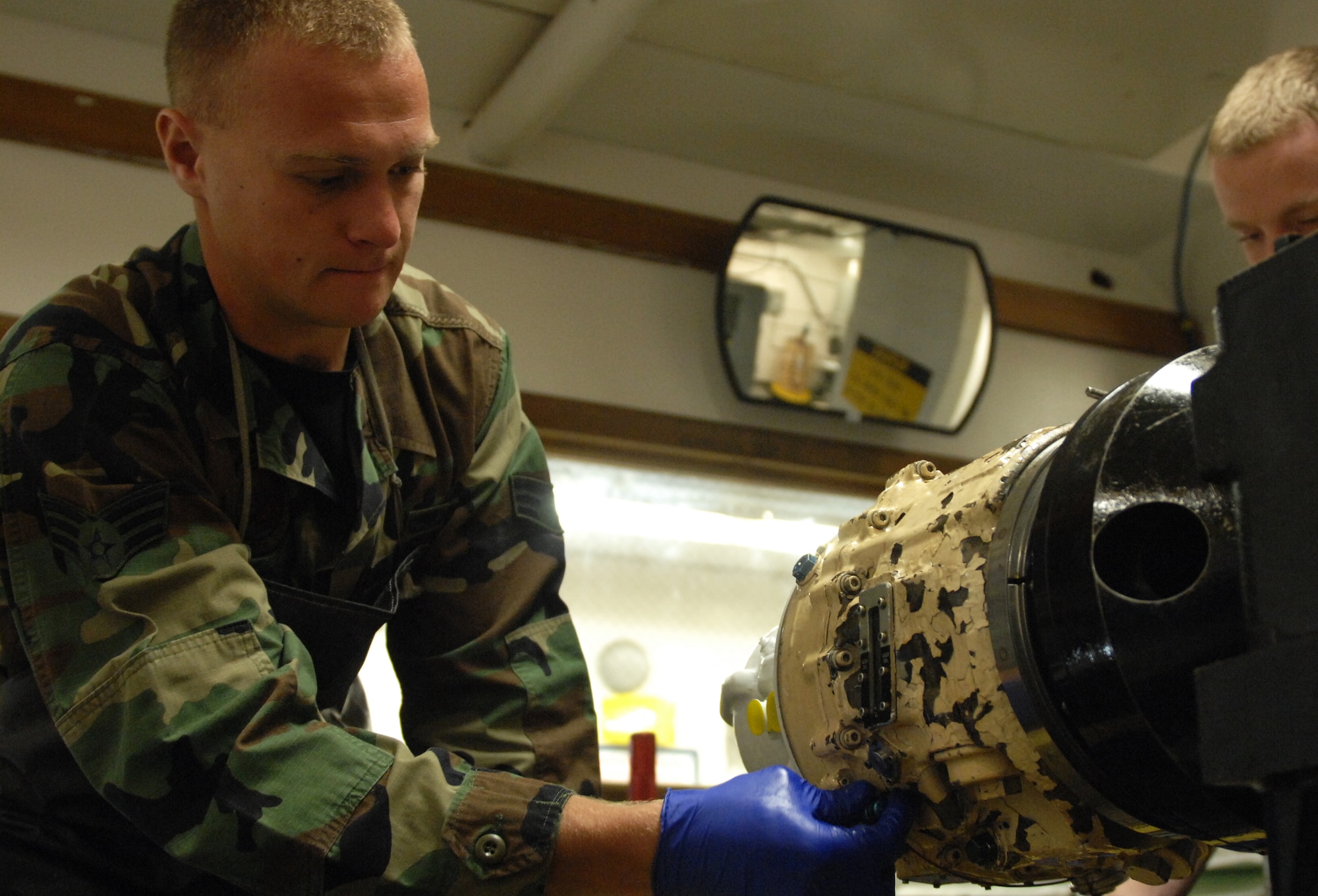 MOUNTAIN HOME AIR FORCE BASE, Idaho - Senior Airman Kyle Oler works as an electrical and environmental journeyman for the 366th Component Maintenance Squadron. (U.S. Air Force photo\ Airman 1st Class Stephany Miller)