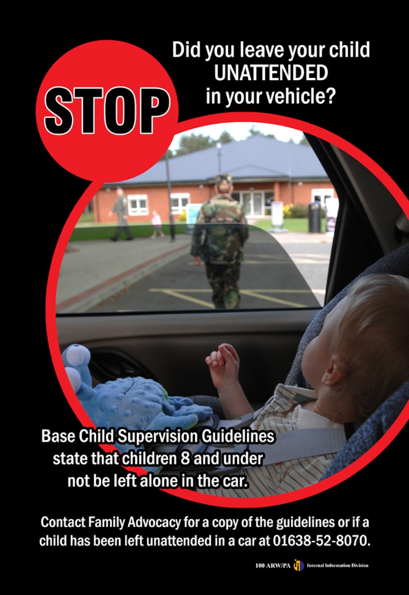 Parents are reminded not to leave children unattended in vehicles
