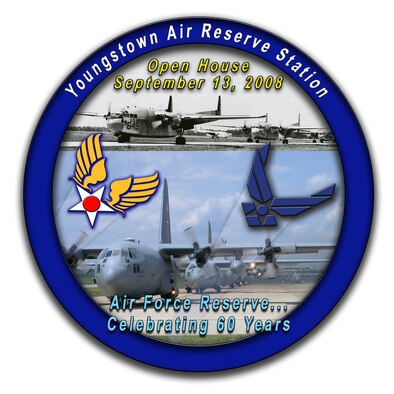 YOUNGSTOWN AIR RESERVE STATION, Ohio ? The 910th Airlift Wing and the tenant Navy/Marine Corps Reserve units on base will celebrate and honor the 60th annviersary of the Air Force Reserve September 18, 2008 during the first base Open House held here in more than 22 years.  Aircraft from across the Air Force Reserve as well as Navy and Marine Corps Reserve and vintage World War II aircraft will be on display on the 910th Airlift Wing flightline from 10 a.m. to 6 p.m. U.S. Air Force graphic design/Tech. Sgt. Bob Barko Jr.