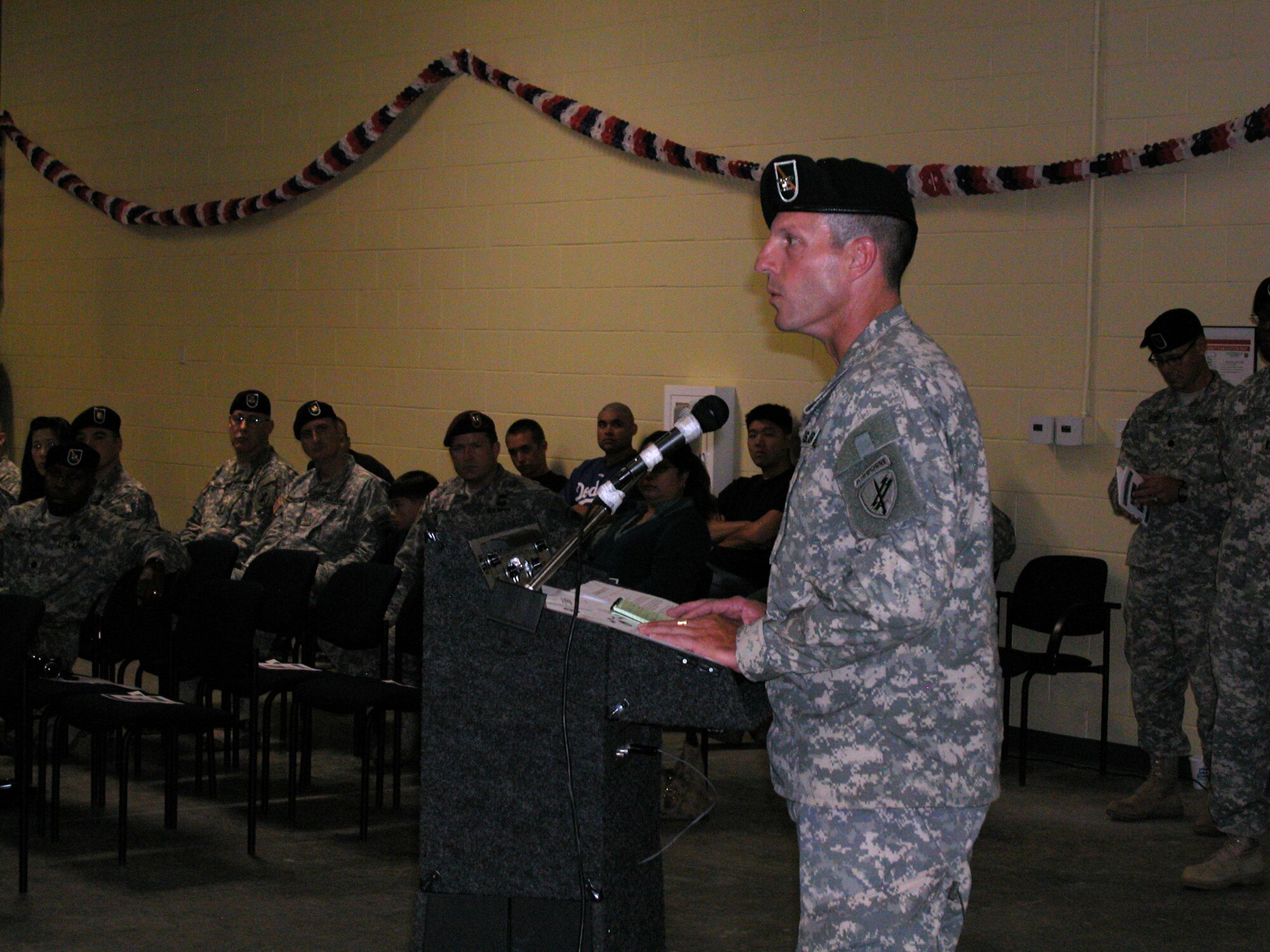 Col. Robert E. Crowley (pictured)

Colonel Robert E. Crowley assumes command of the 358th Civil Affairs Brigade from Col. Stuart “Toby” Pennels during a change of command ceremony on Aug. 9 at March Air Reserve Base presided over by Col. Sean M. Kelly, deputy commander and chief of staff, 351st Civil Affairs Command. Civil Affairs is the capability the U.S. Army employs to enhance cooperation between the military and the civilian population of a foreign country. Its forces provide cultural expertise and the unique ability to work together with the civilian population of a war zone or disaster relief area. The 358th Civil Affairs Brigade is part of the U.S. Army Civil Affairs and Psychological Operations Command which is headquartered at Fort Bragg, N.C. They are one of the major contributors in the rebuilding efforts in Iraq and Afghanistan, providing humanitarian aid and restoring basic service. The Brigade recently moved from Norristown, PA, to March ARB. (U.S. Air Force photos by Maj. Don Traud, 452 AMW/PA)