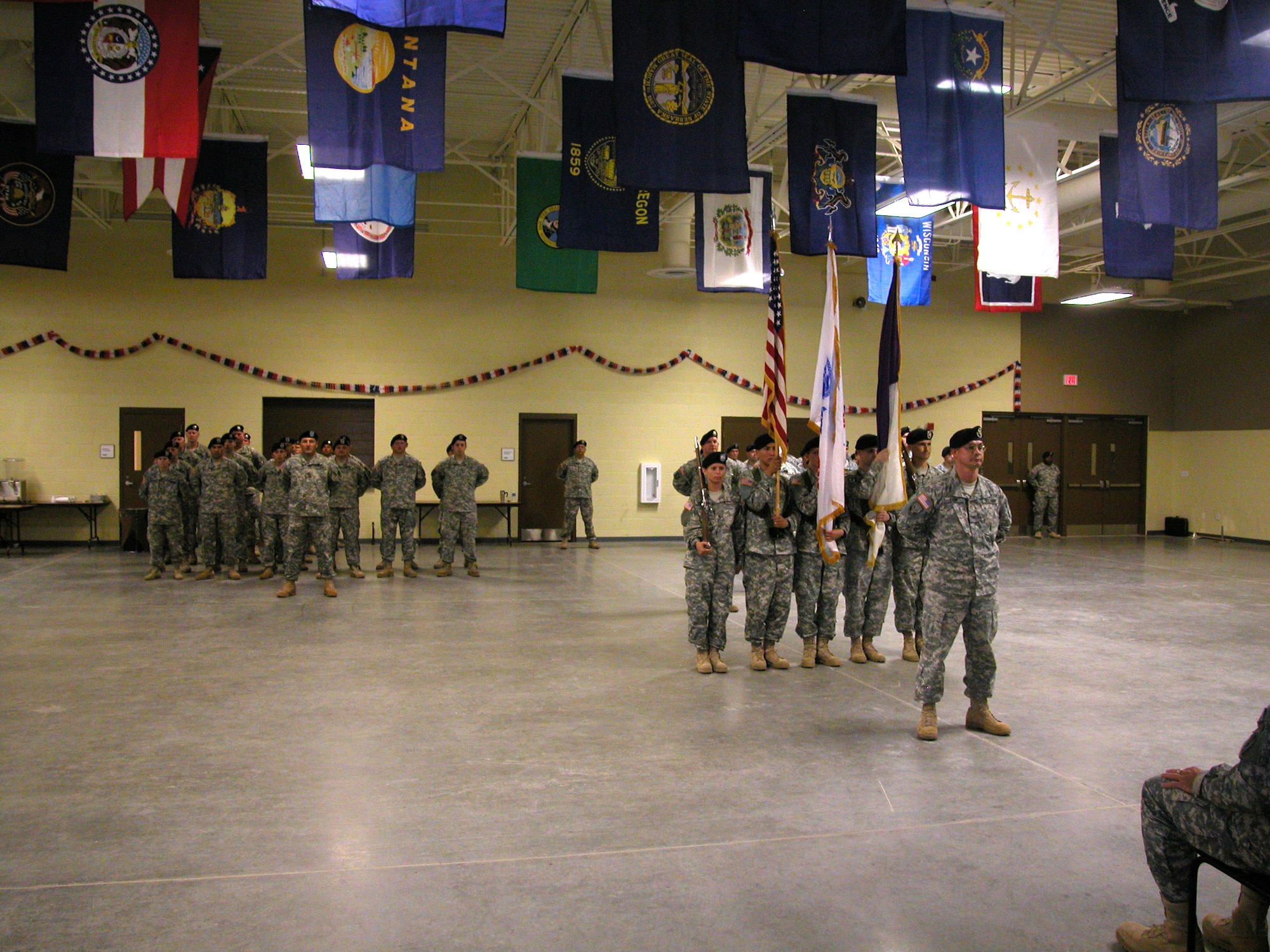 Colonel Robert E. Crowley assumes command of the 358th Civil Affairs Brigade from Col. Stuart “Toby” Pennels during a change of command ceremony on Aug. 9 at March Air Reserve Base presided over by Col. Sean M. Kelly, deputy commander and chief of staff, 351st Civil Affairs Command. Civil Affairs is the capability the U.S. Army employs to enhance cooperation between the military and the civilian population of a foreign country. Its forces provide cultural expertise and the unique ability to work together with the civilian population of a war zone or disaster relief area. The 358th Civil Affairs Brigade is part of the U.S. Army Civil Affairs and Psychological Operations Command which is headquartered at Fort Bragg, N.C. They are one of the major contributors in the rebuilding efforts in Iraq and Afghanistan, providing humanitarian aid and restoring basic service. The Brigade recently moved from Norristown, PA, to March ARB. (U.S. Air Force photos by Maj. Don Traud, 452 AMW/PA)