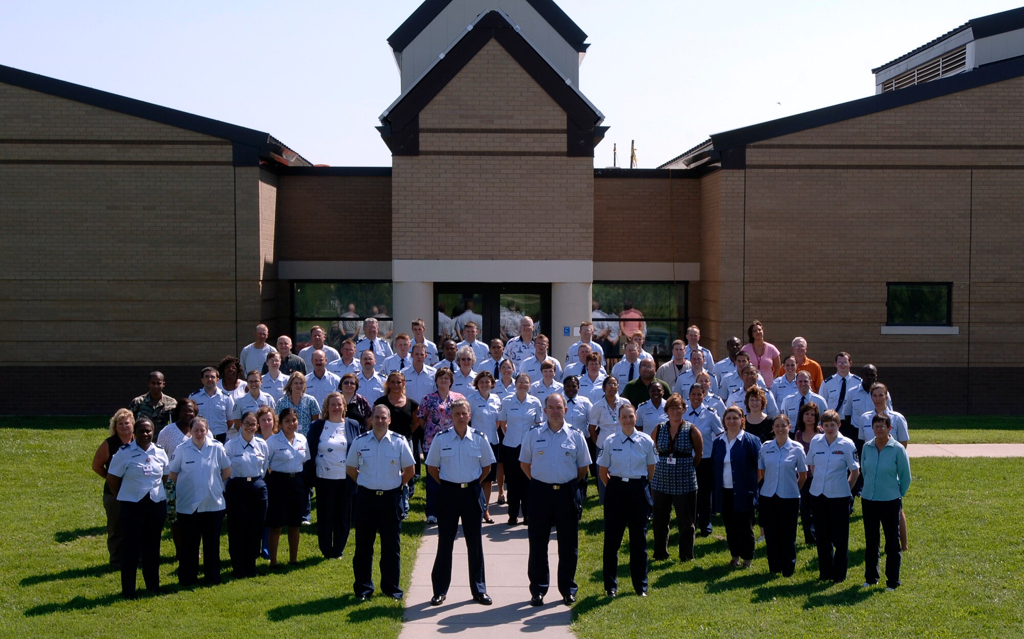 MCCONNELL AIR FORCE BASE, Kan. -- The 22nd Medical Group accepts a check for $1 million from third party collections during the fiscal year 2008, Aug. 27. Reimbursements received from this program are used to mitigate funding shortfalls and enhance the healthcare provided to Team McConnell beneficiaries.  Third party collections pay for state-of-the-art medical equipment upgrades, medical supplies, pharmaceuticals and also to provide quality of life enhancements for beneficiaries, such as the children’s play area adjacent to the family practice office.  Reaching this landmark was a collective effort between 22nd MDG staff and patients. 