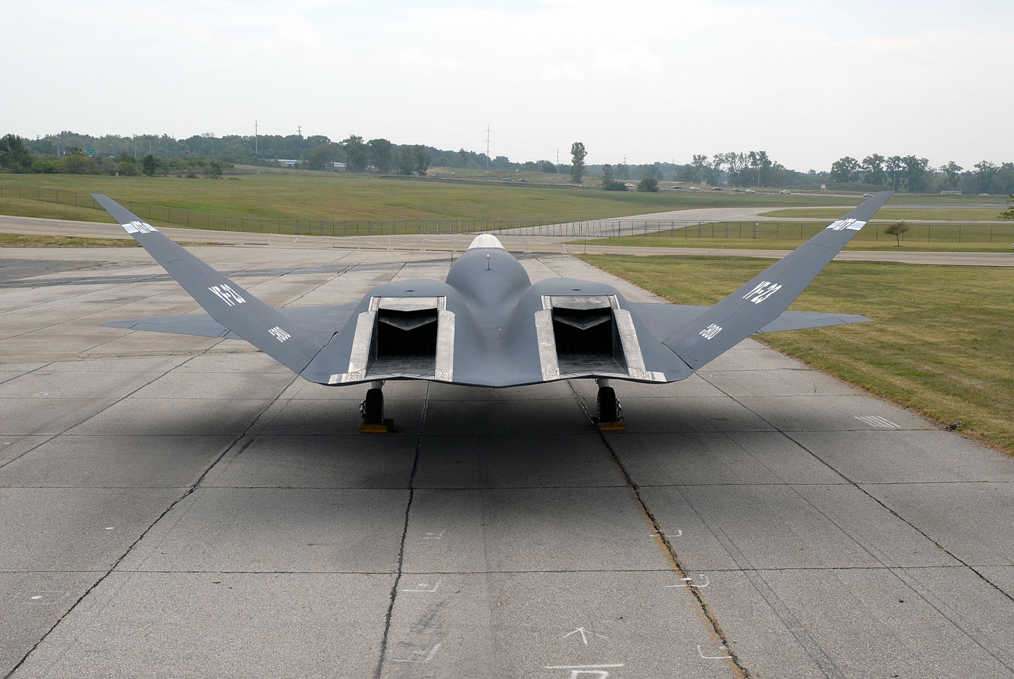 DAYTON, Ohio -- Northrop-McDonnell Douglas YF-23 at the National Museum of the United States Air Force. (U.S. Air Force photo)