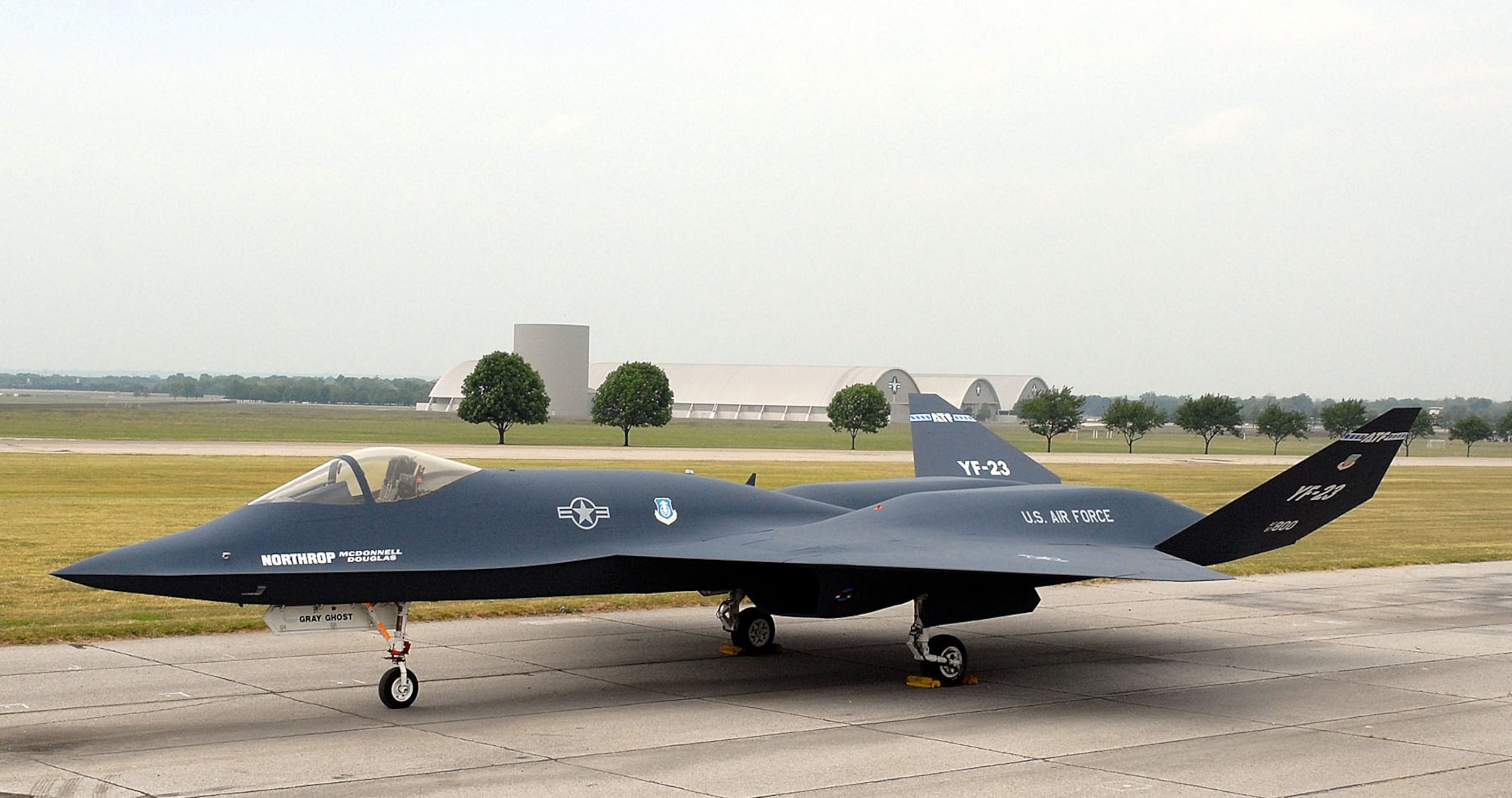 DAYTON, Ohio -- Northrop-McDonnell Douglas YF-23 at the National Museum of the United States Air Force. (U.S. Air Force photo)