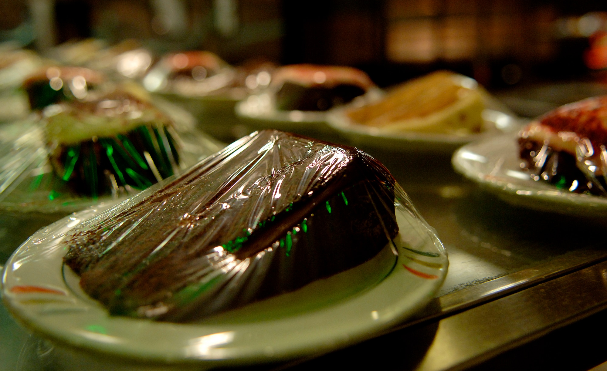 Desserts are prepared for lunch at the Eagle Room Dining Facility here on Aug. 27.  (U.S. Air Force photo/Tech. Sgt Levi Collins) 