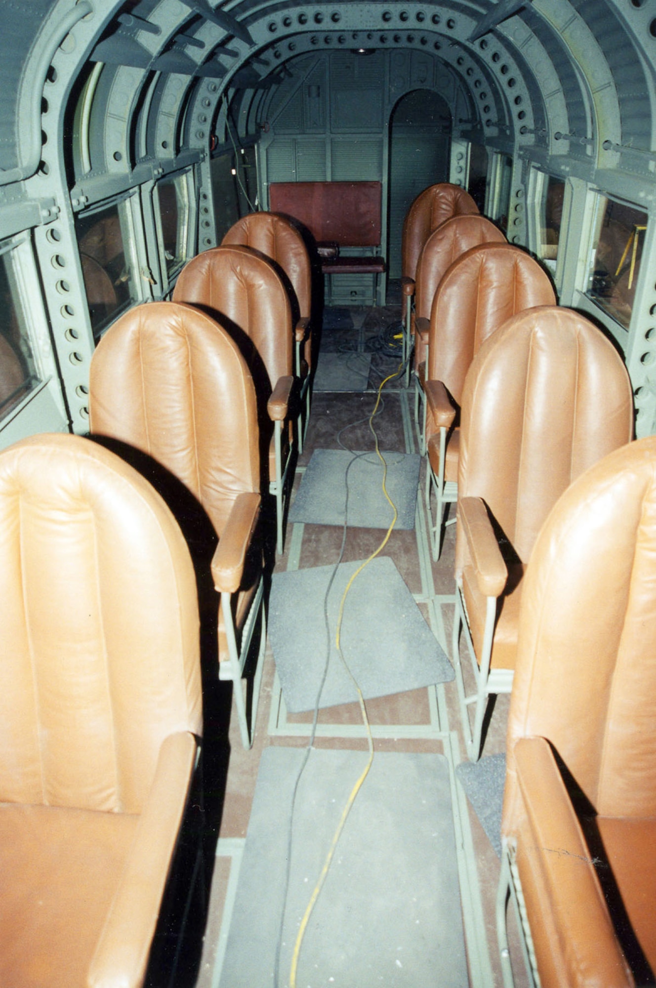 Interior view of the Junkers Ju-52. (U.S. Air Force photo)