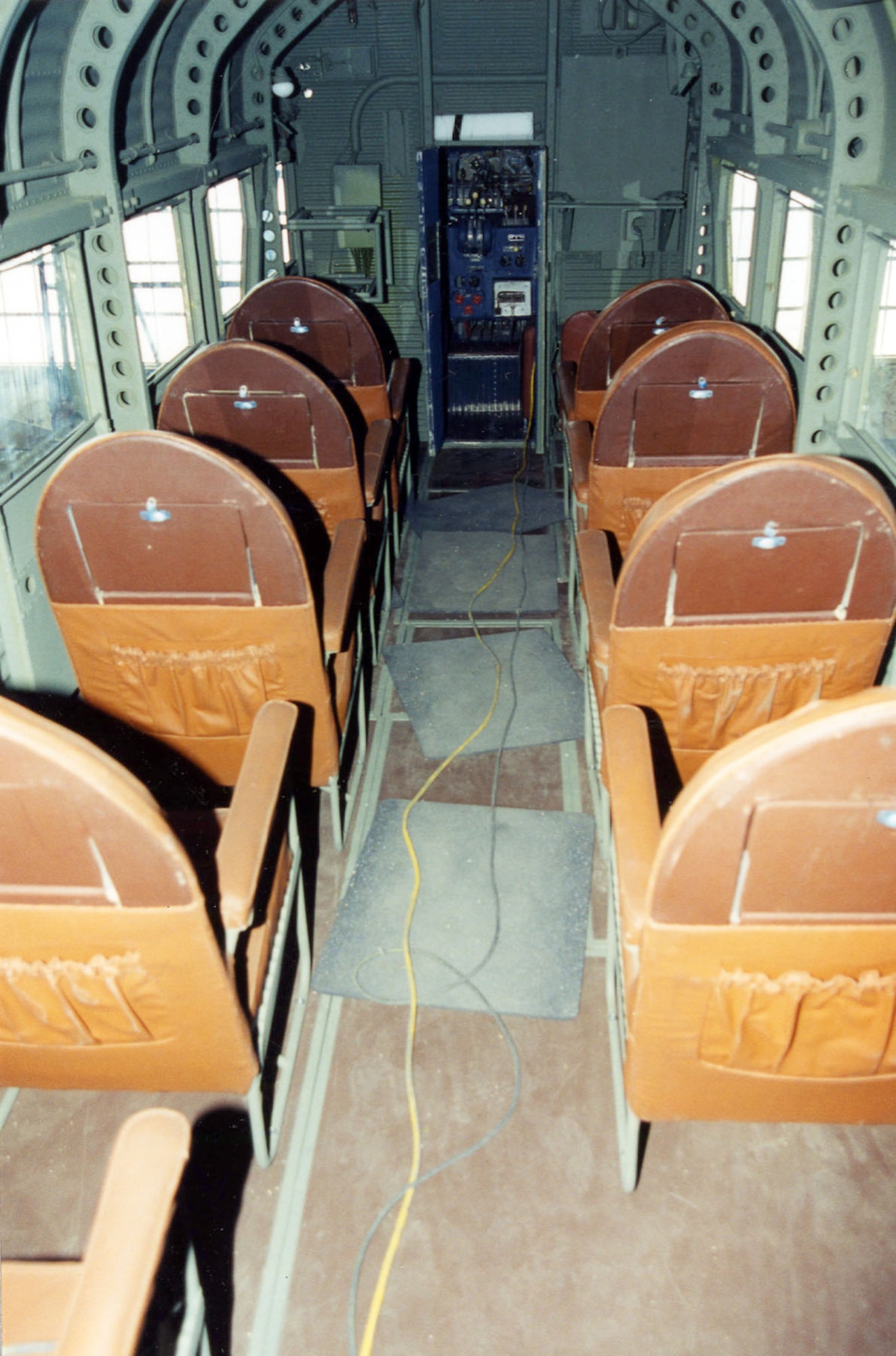 Interior view of the Junkers Ju-52. (U.S. Air Force photo)