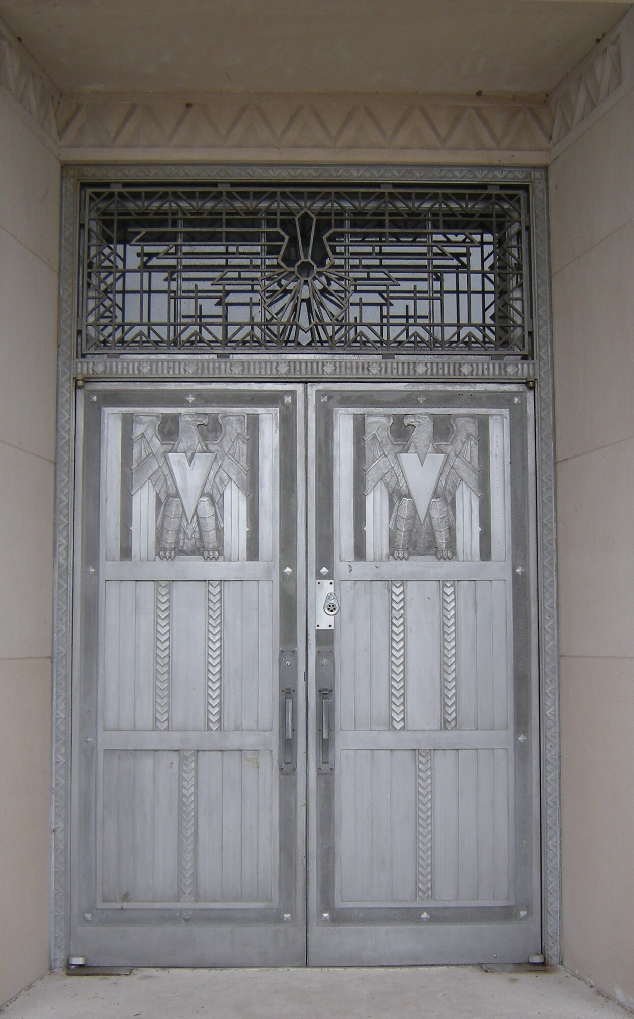 Aluminum main entry doors