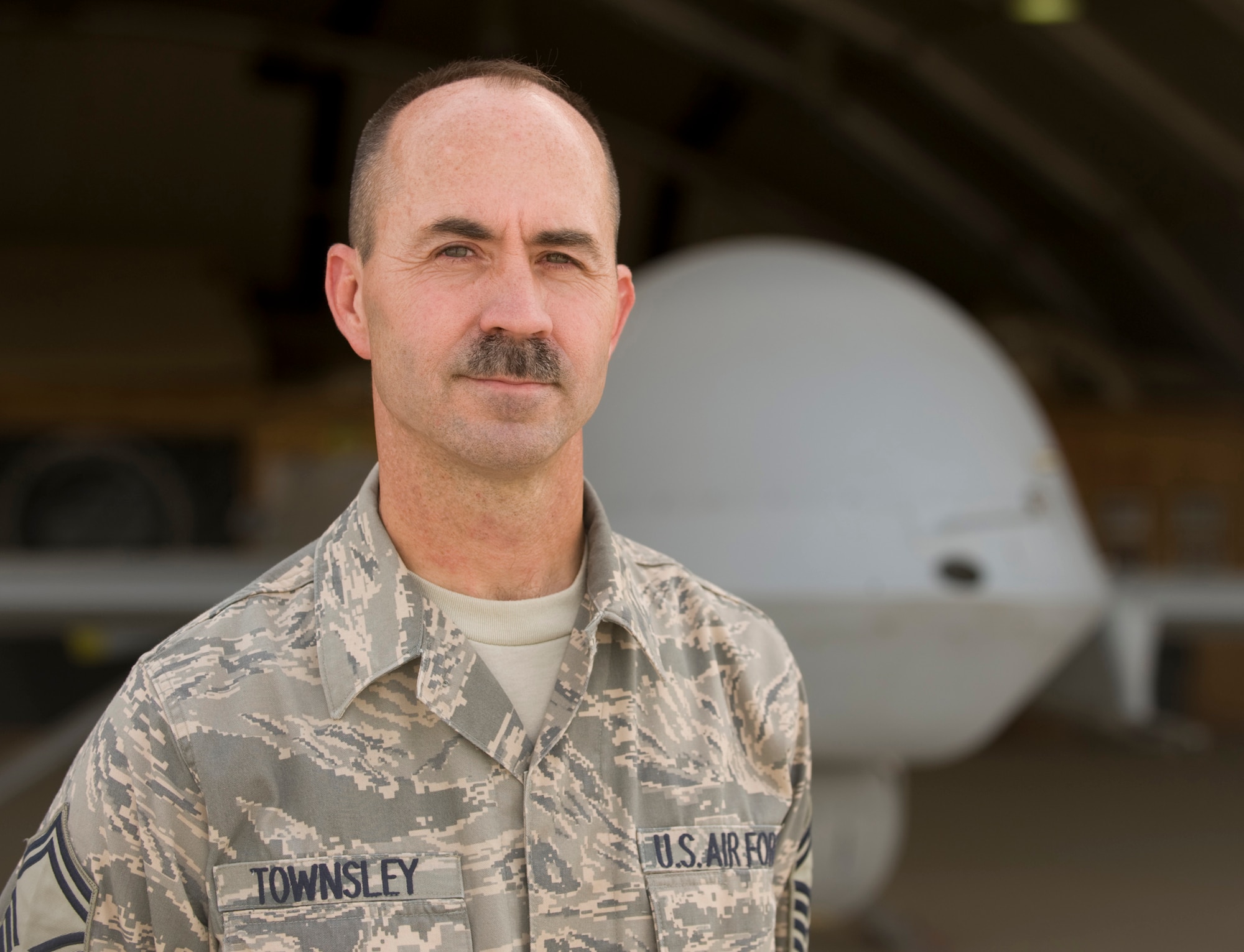 KANDAHAR AIR BASE, Afghanistan – Senior Master Sgt. Kenneth Townsley, 62nd Expeditionary Reconnaissance Attack Squadron, Townsley was recently recognized by the Air Force with a Lew Allen winner. This award recognizes the outstanding accomplishments of base-level officers and Senior NCOs in aircraft, munitions or missile maintenance directly involved in aircraft sortie generation. (U.S. Air Force photo/Master Sgt. Keith Brown)