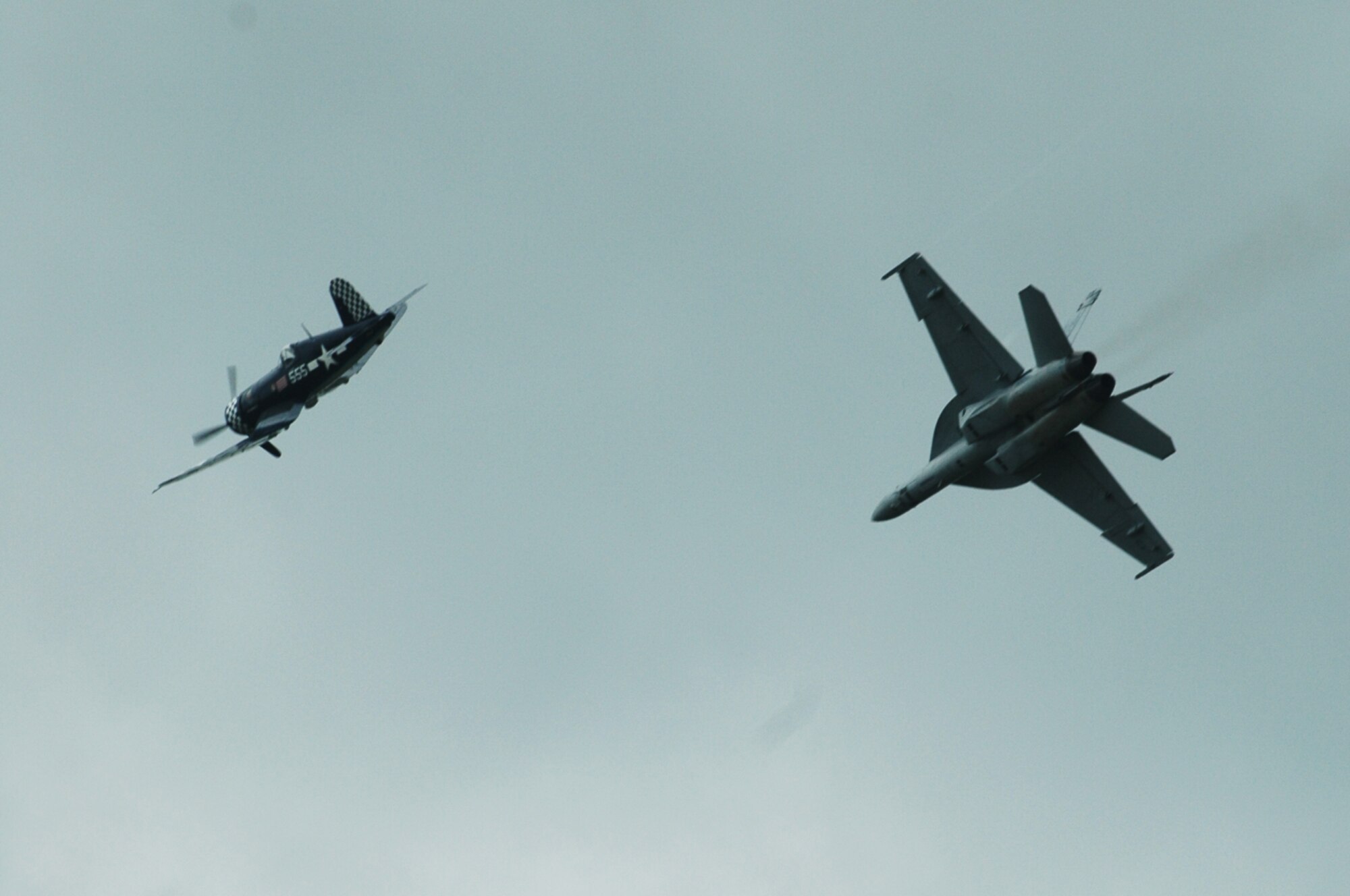 WESTOVER AIR RESERVE BASE, Mass. -- Despite the ominous morning clouds and the threat of huricane Hannah, Saturday's air show performers were able to fly and they were met with loud applause from on-lookers.  Today's show will feature the U.S. Air Force Thunderbirds,the U.S. Navy F-18 Super Hornet demonstration team and other aerobatic performers.  Gates open at 8 a.m. and the show starts at 9 a.m.  The air show is free and open to the public.