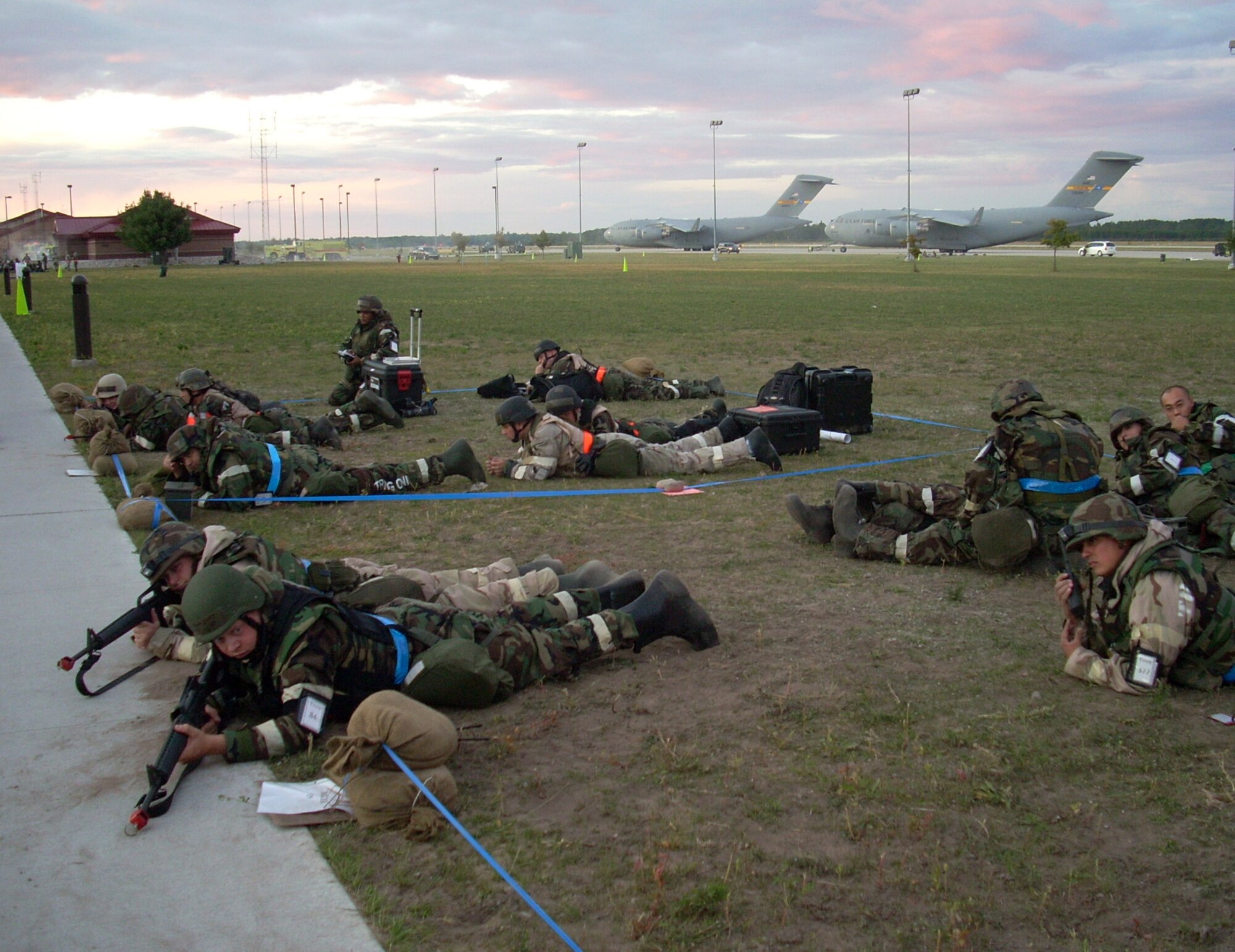 Members from the 315th Airlift Wing and Team Charleston participate in a recent Operational Readiness Inspection. (U.S. Air Force courtesy photo)