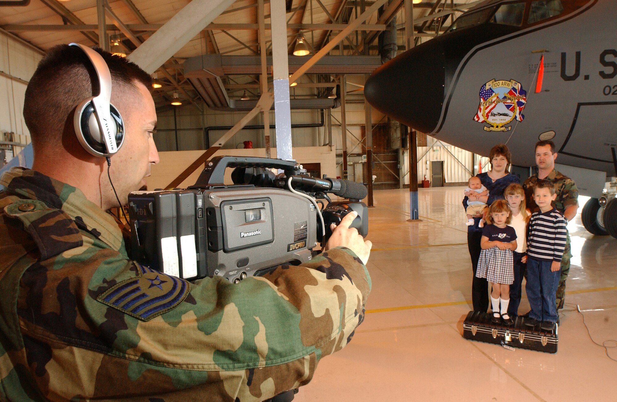 The Army Air Force Hometown News Service will be recording holiday greetings at Eielson from 8 a.m. to 5 p.m Sept. 24 at the base theater. The hometown holiday greetings team annually records the holiday greets of servicemembers stationed overseas and sends the messages back to the member's hometown so family and friends can see and hear fthem on local television and radio stations. Servicemembers must be in uniform. For more information, contact the 354th Fighter Wing Public Affairs office at 377-2116.
(USAF Photo by Senior Airman Meghan Geis)(Released)  