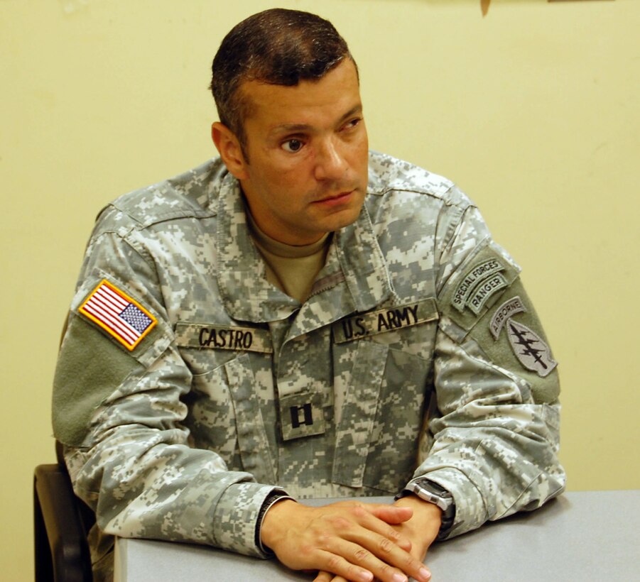 Army Capt. Ivan Castro. (Photo courtesy of Army Special Operations Command Public Affairs)