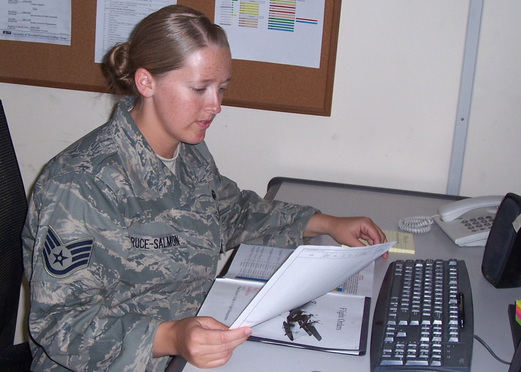 SOUTHWEST ASIA -- Staff Sgt. Danielle Bruce-Salmon (U.S. Air Force courtesy photo)