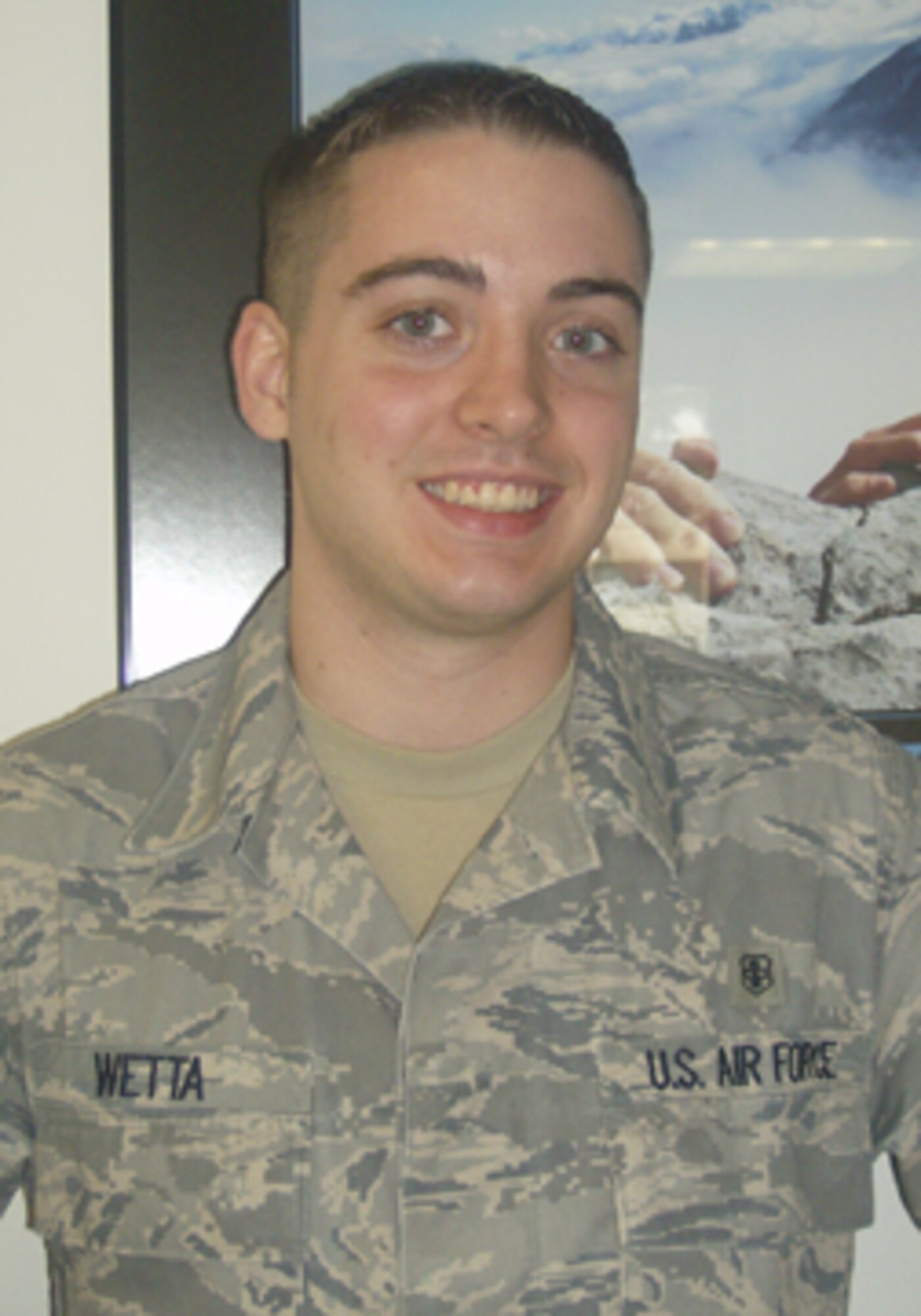 SPANGDAHLEM AIR BASE, Germany -- Airman 1st Class Douglas R. Wetta, 52nd Medical Operations Squadron aerospace medical technician, has been named the 52nd Fighter Wing's Top Saber Performer for the week of Sept. 5-11. (Courtesy Photo)