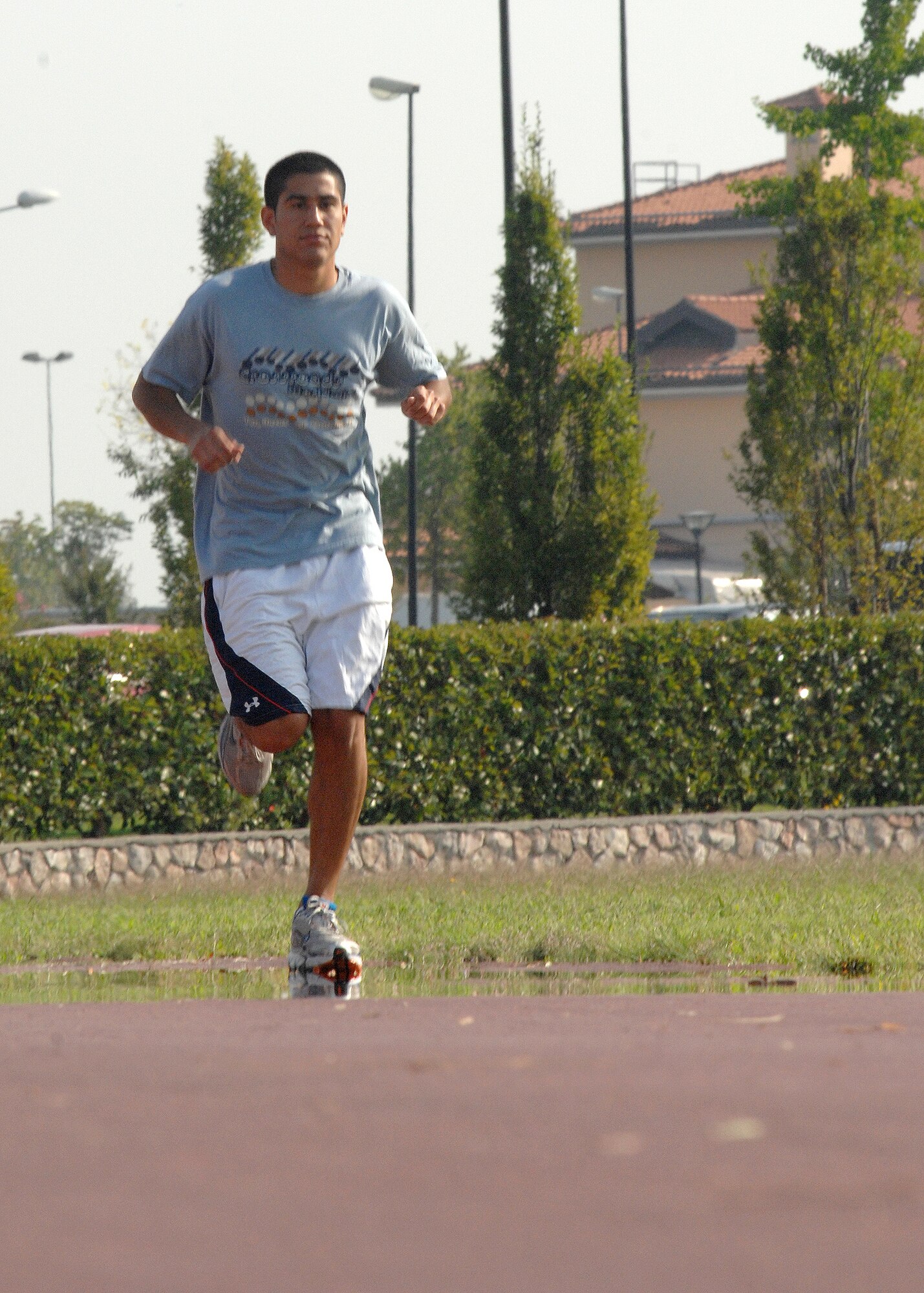 Senior Airman Guadalupe Vasquez was recently selected to represent USAFE in the twelfth annual United States Air Force Marathon and half marathon taking place Sept. 20 at Wright-Patterson Air Force Base in Dayton, Ohio. Airman Vasquez is assigned to the 31st Communications Squadron. (U.S. Air Force photo/Airman 1st Class Tabitha Mans)
