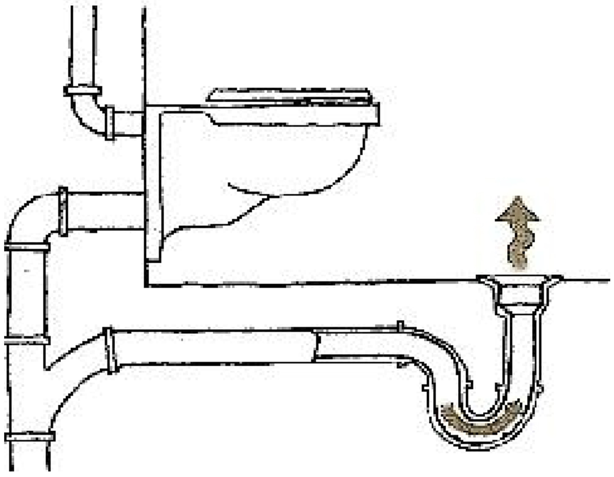WHITEMAN AIR FORCE BASE, Mo. - Drain taps can dry out, allowing sewer gasesto enter the building. (Courtesy illustration)