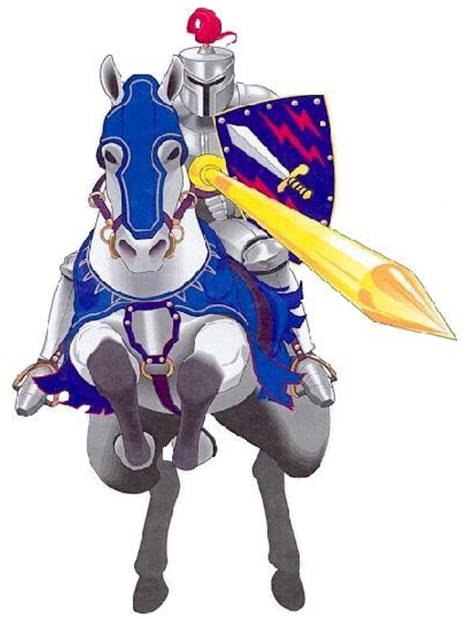 The 21st Space Wing mascot, 'Itron Mike.' (U.S. Air Force graphic)