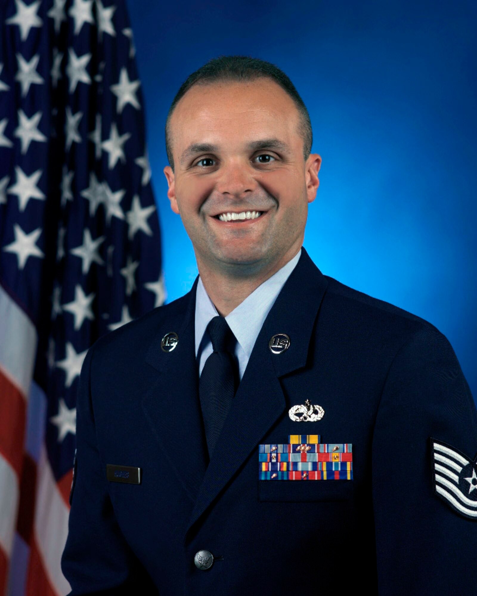 Tech. Sgt. Jason Hughes from Elmendorf Air Force Base, Alaska, is one of the 12 Outstanding Airmen for 2008. (U.S. Air Force photo)
